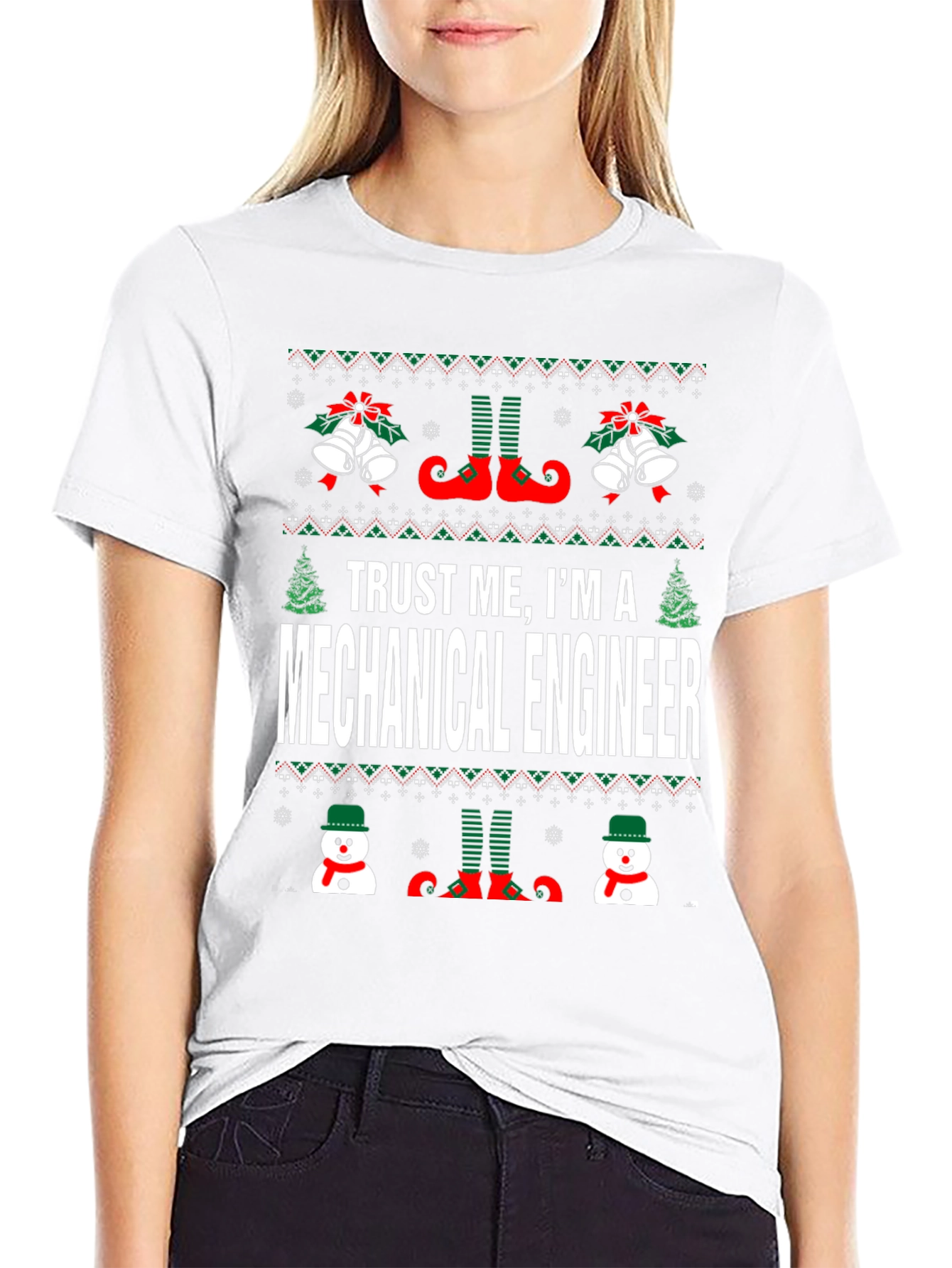 Mechanical Engineer Christmas Graphic Tee