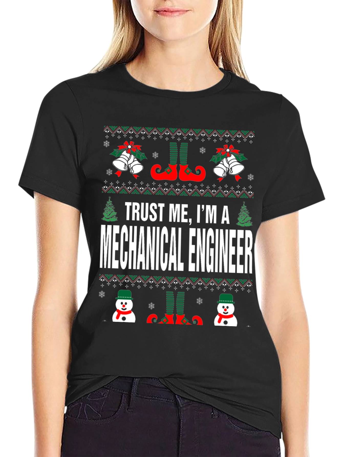 Mechanical Engineer Christmas Graphic Tee