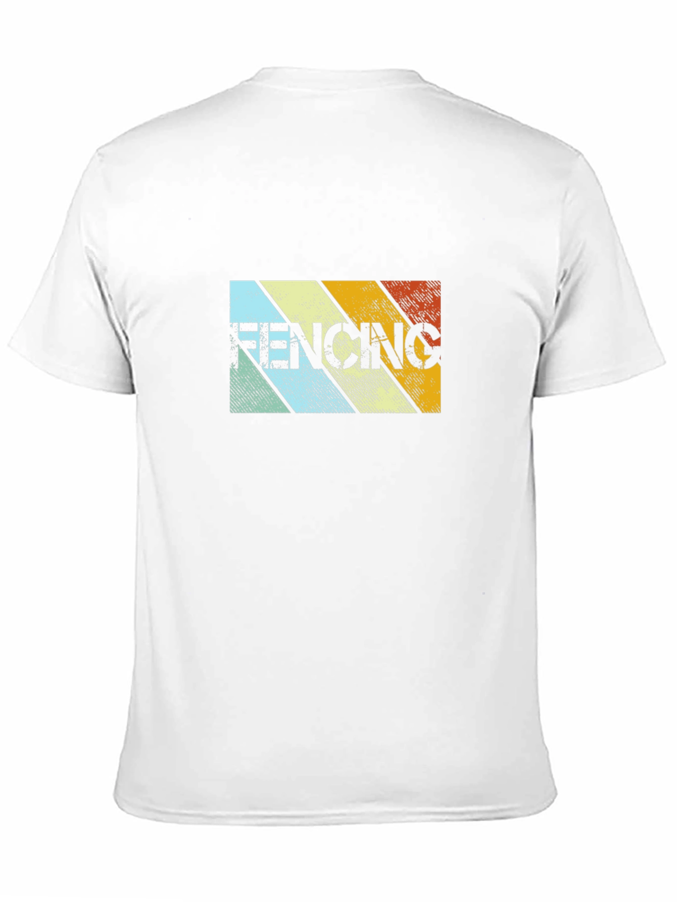 Retro Fencing Graphic T-Shirt - Black