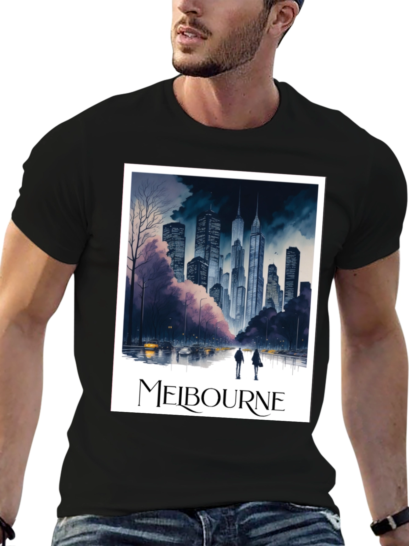 Melbourne Cityscape Graphic Tee