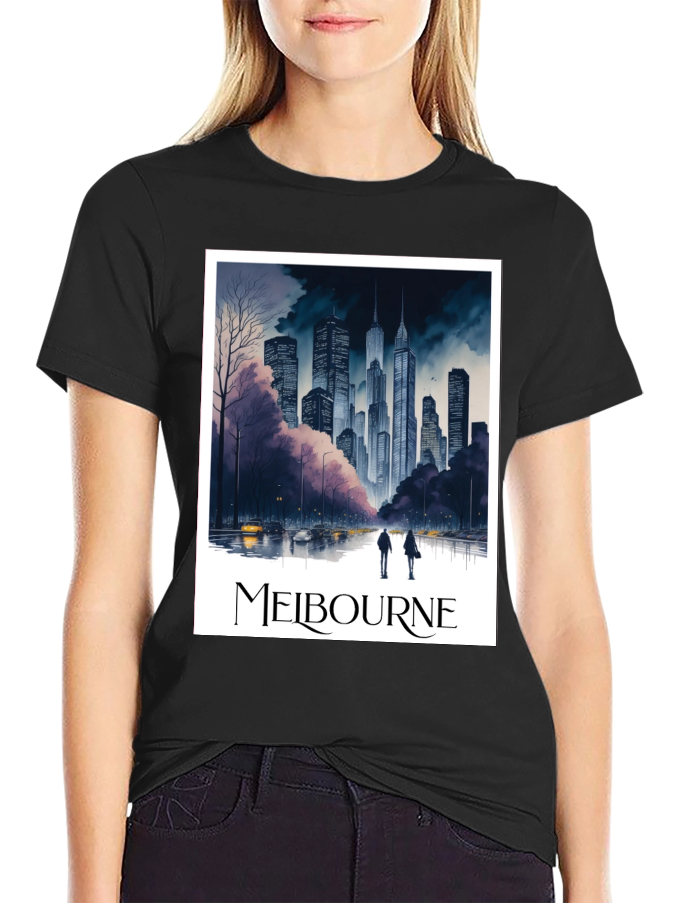 Melbourne Cityscape Graphic Tee