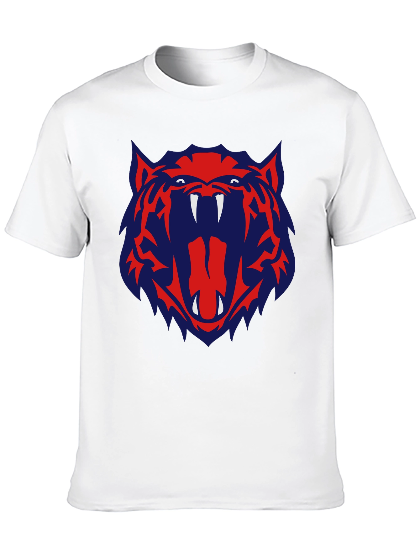 Bold Graphic Tee - Tiger Roar Design - Black
