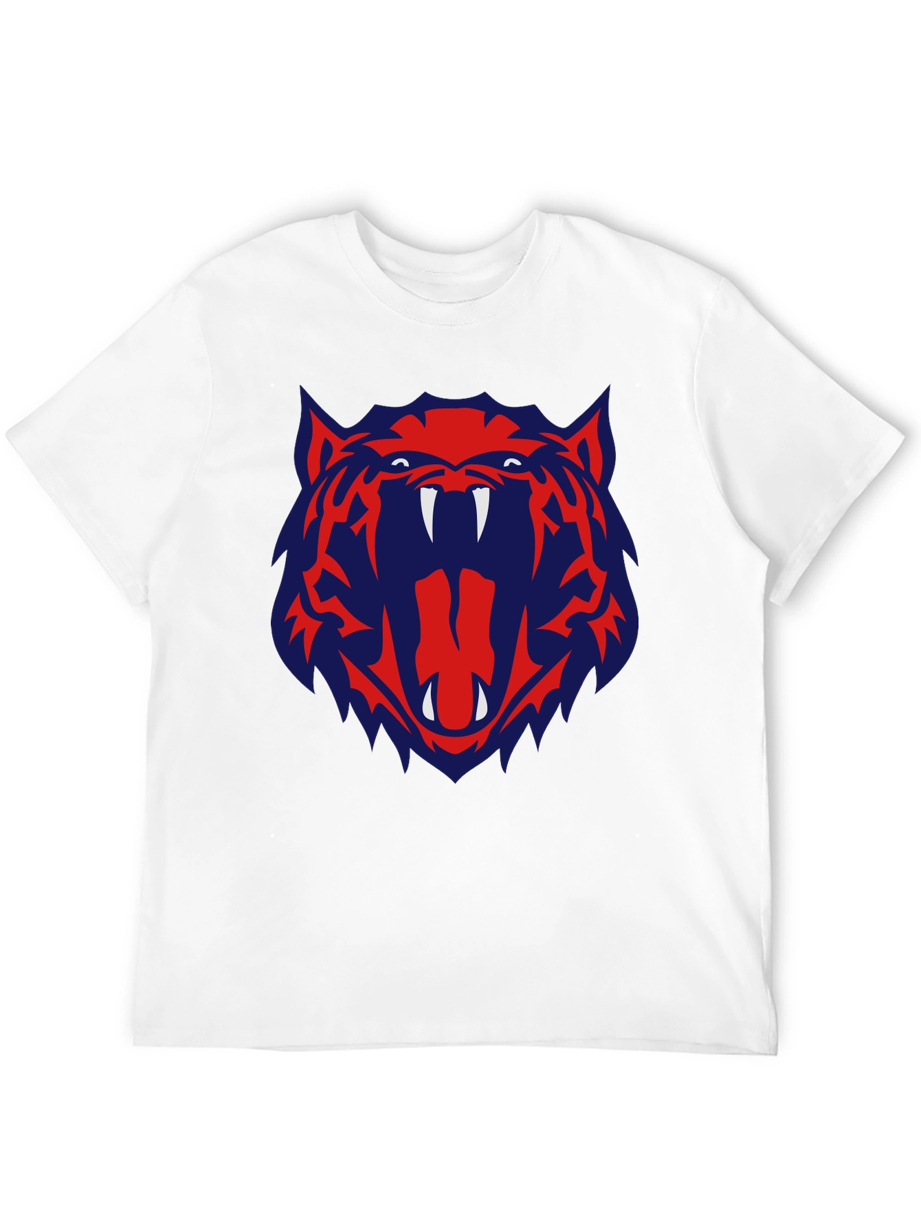 Bold Graphic Tee - Tiger Roar Design - Black