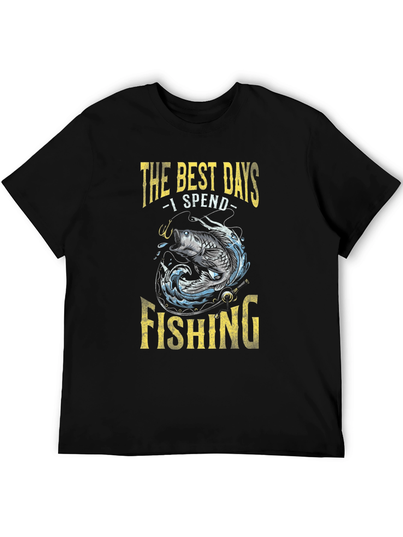 Fishing T-Shirt: Best Days Spent Fishing Graphic Tee
