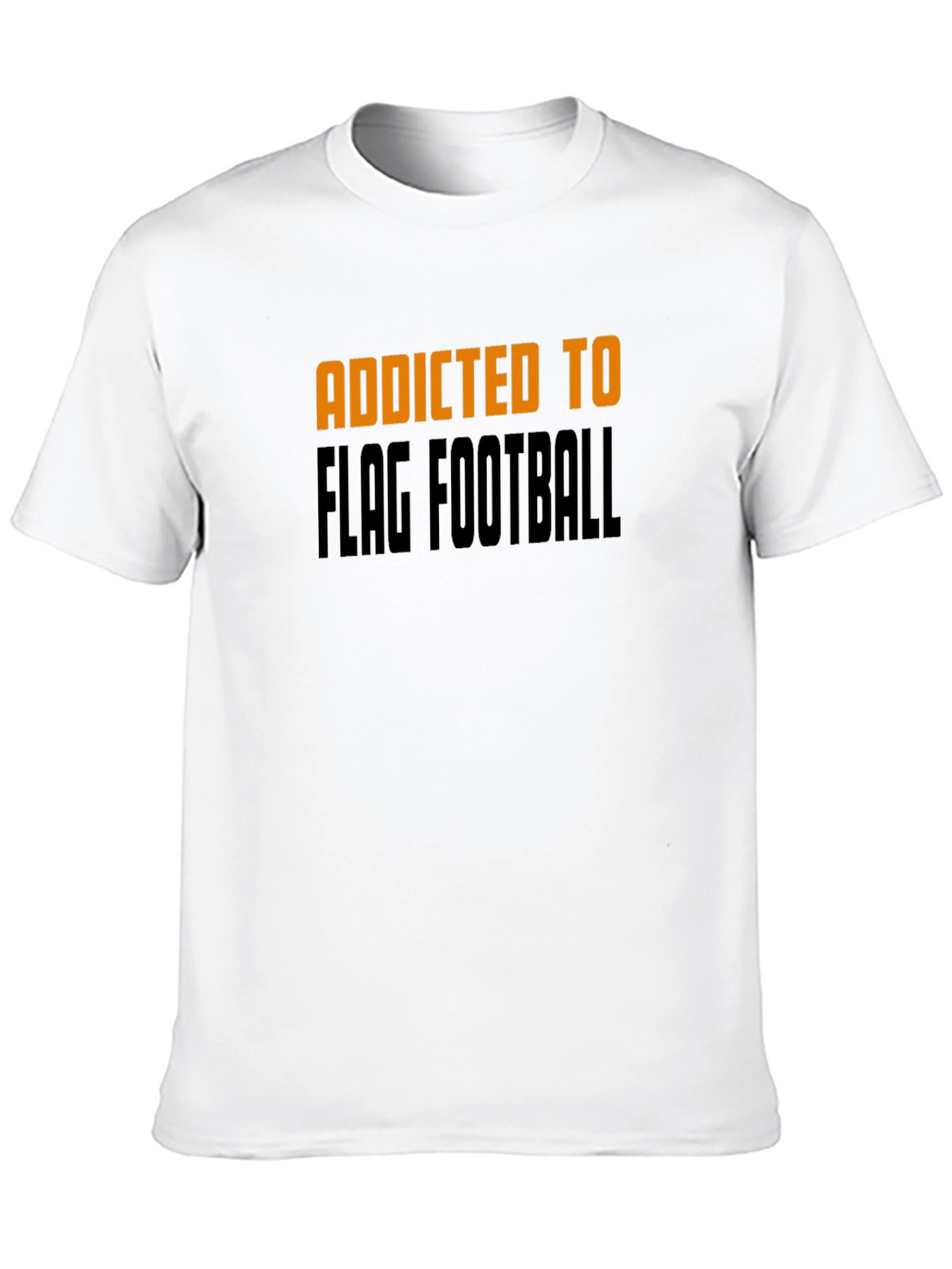Addicted to Flag Football Black T-Shirt