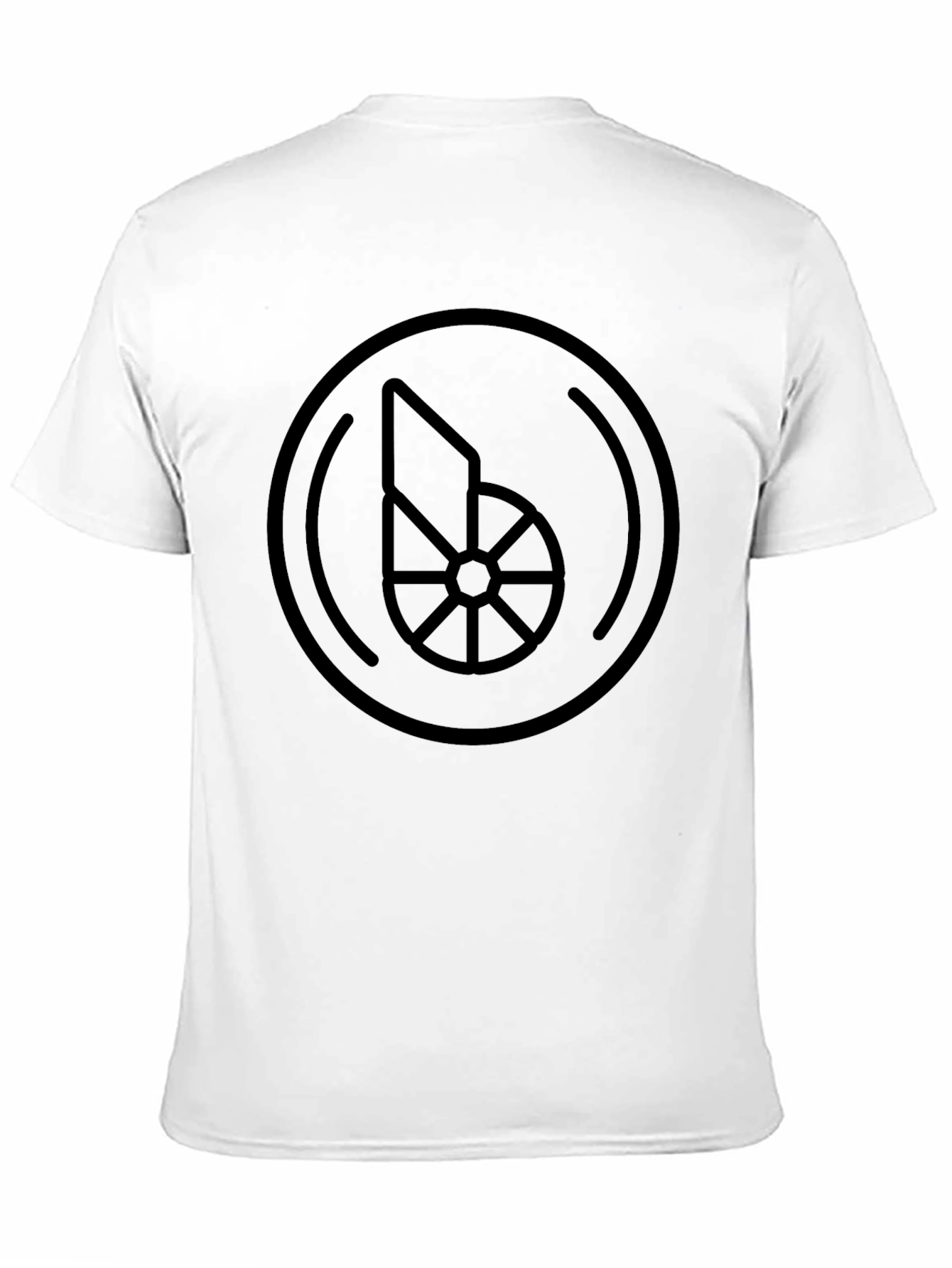 Geometric Circle Graphic Tee - Modern Black T-Shirt