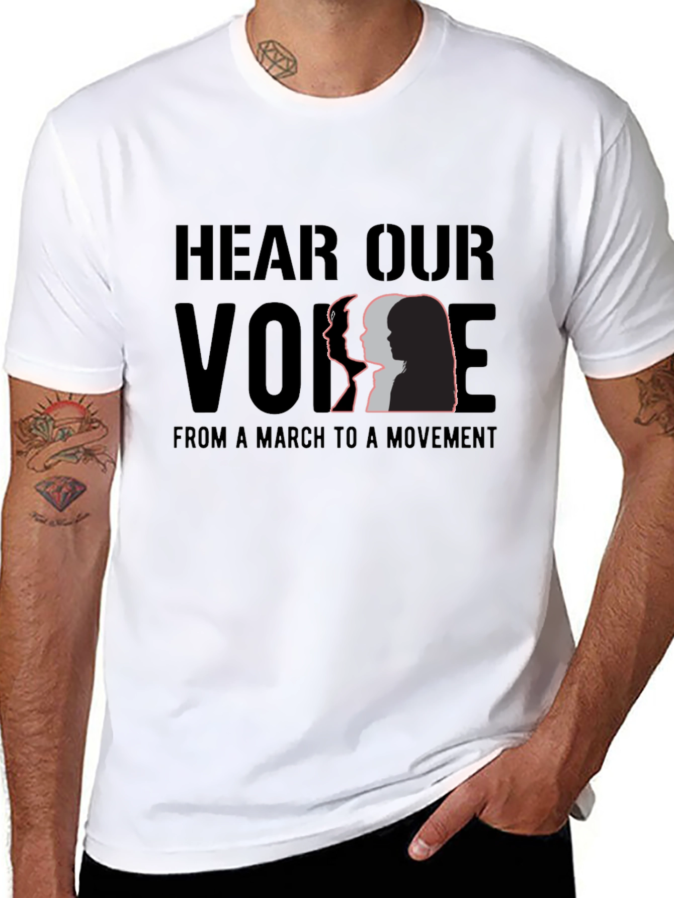 Hear Our Voice T-Shirt - March to Movement Tee