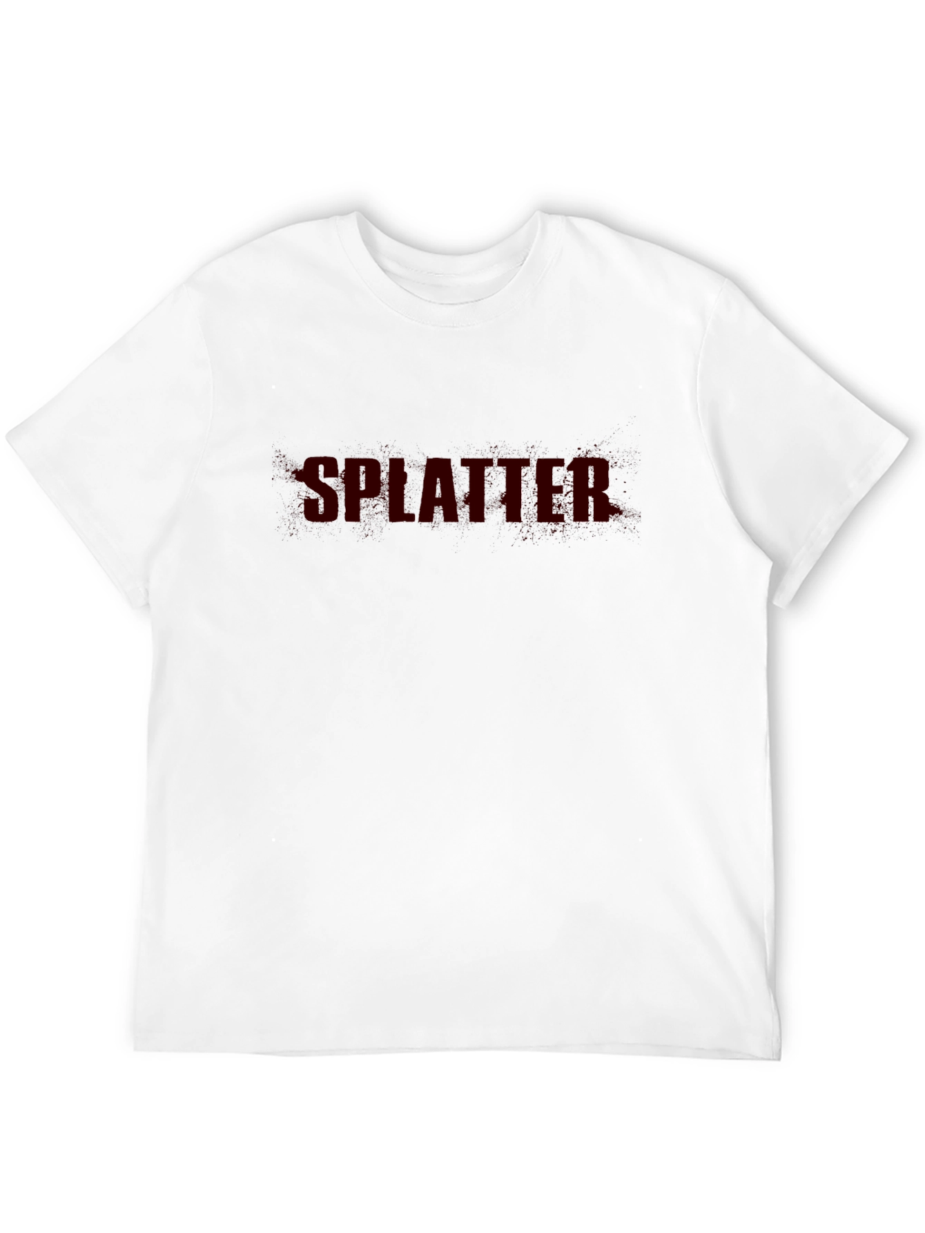 Splatter Graphic Print Black T-Shirt