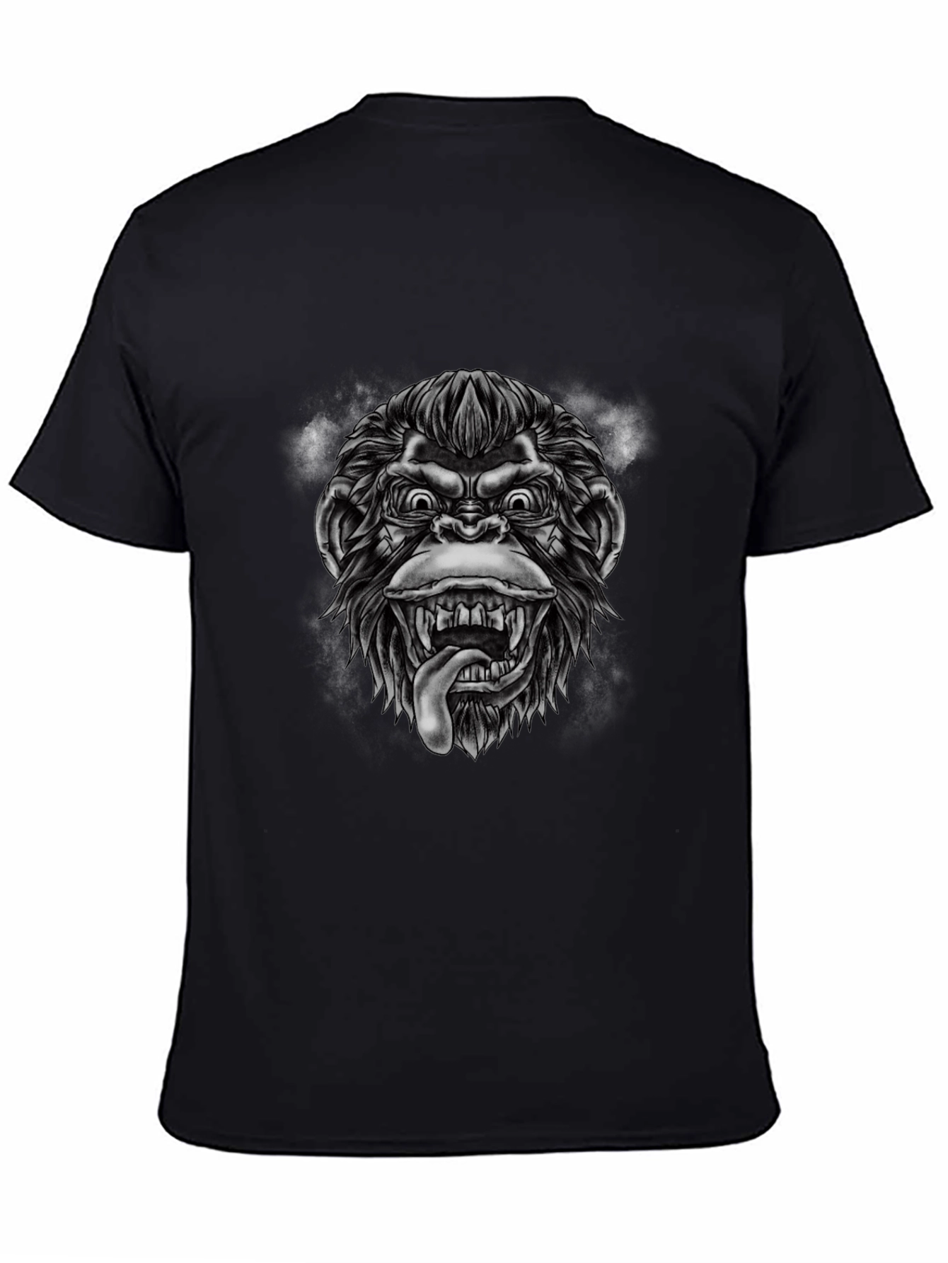 Graphic Monkey T-Shirt - Black