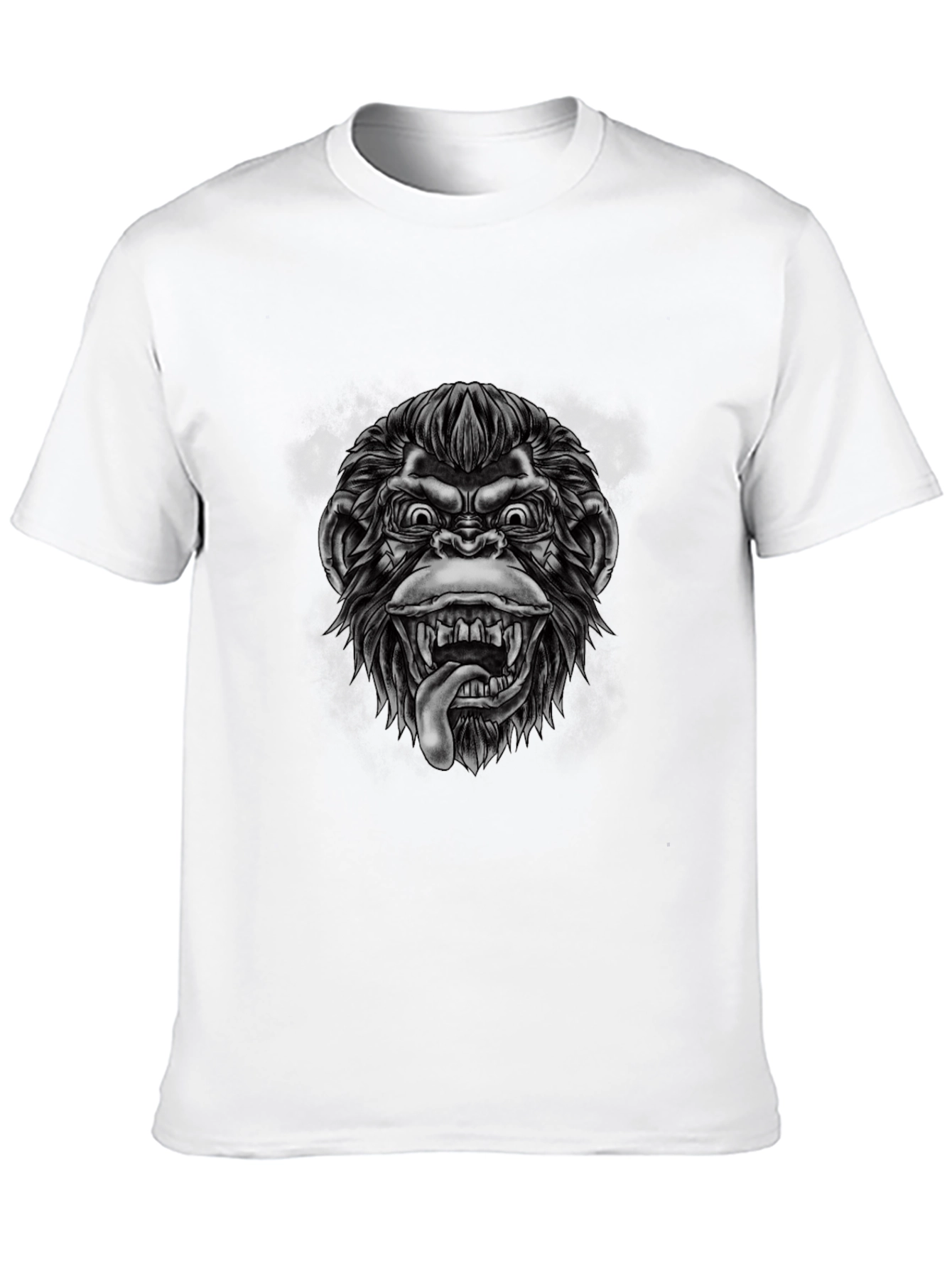 Graphic Monkey T-Shirt - Black