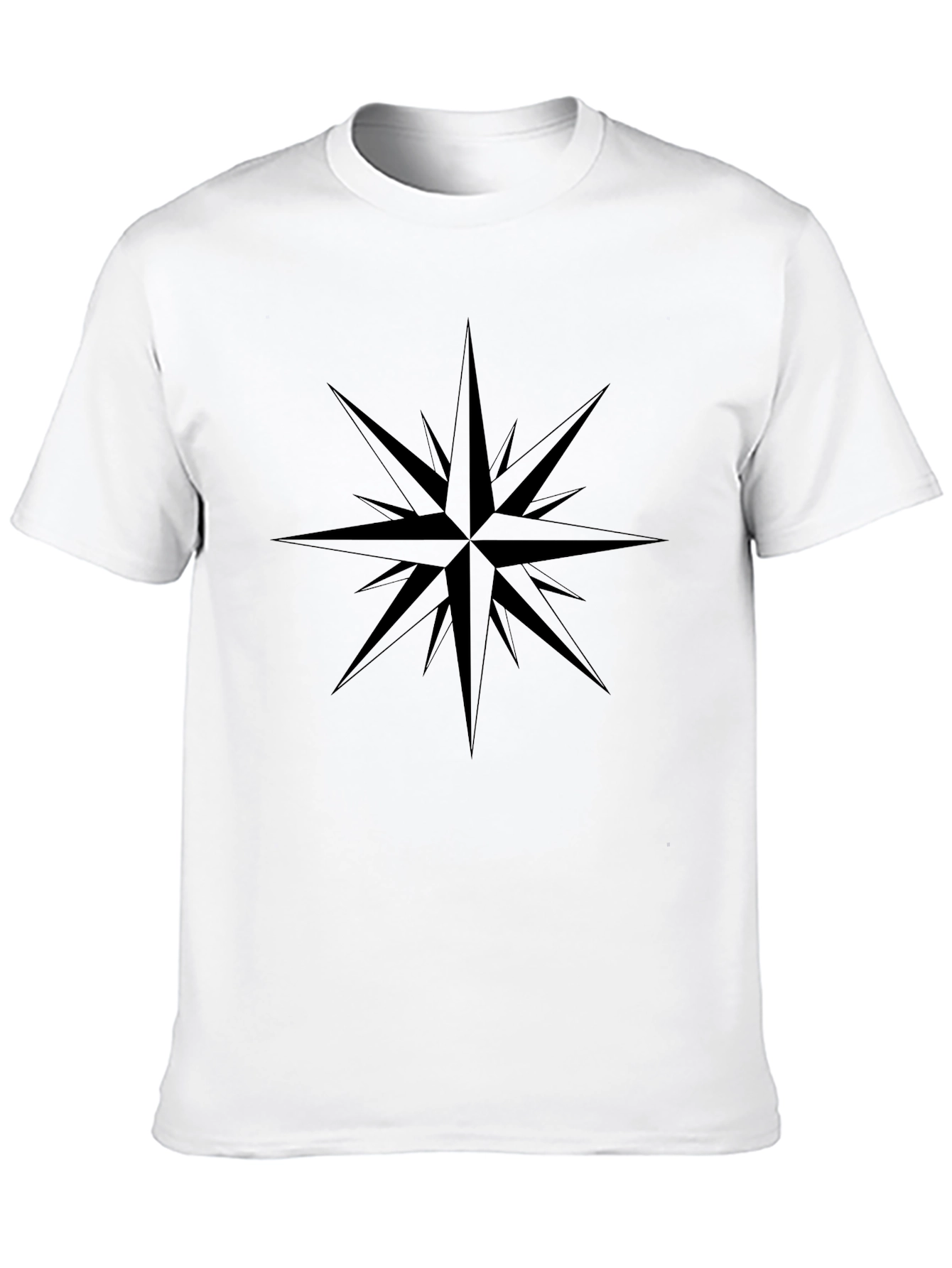 Compass Star Graphic T-Shirt - Soft Cotton Tee