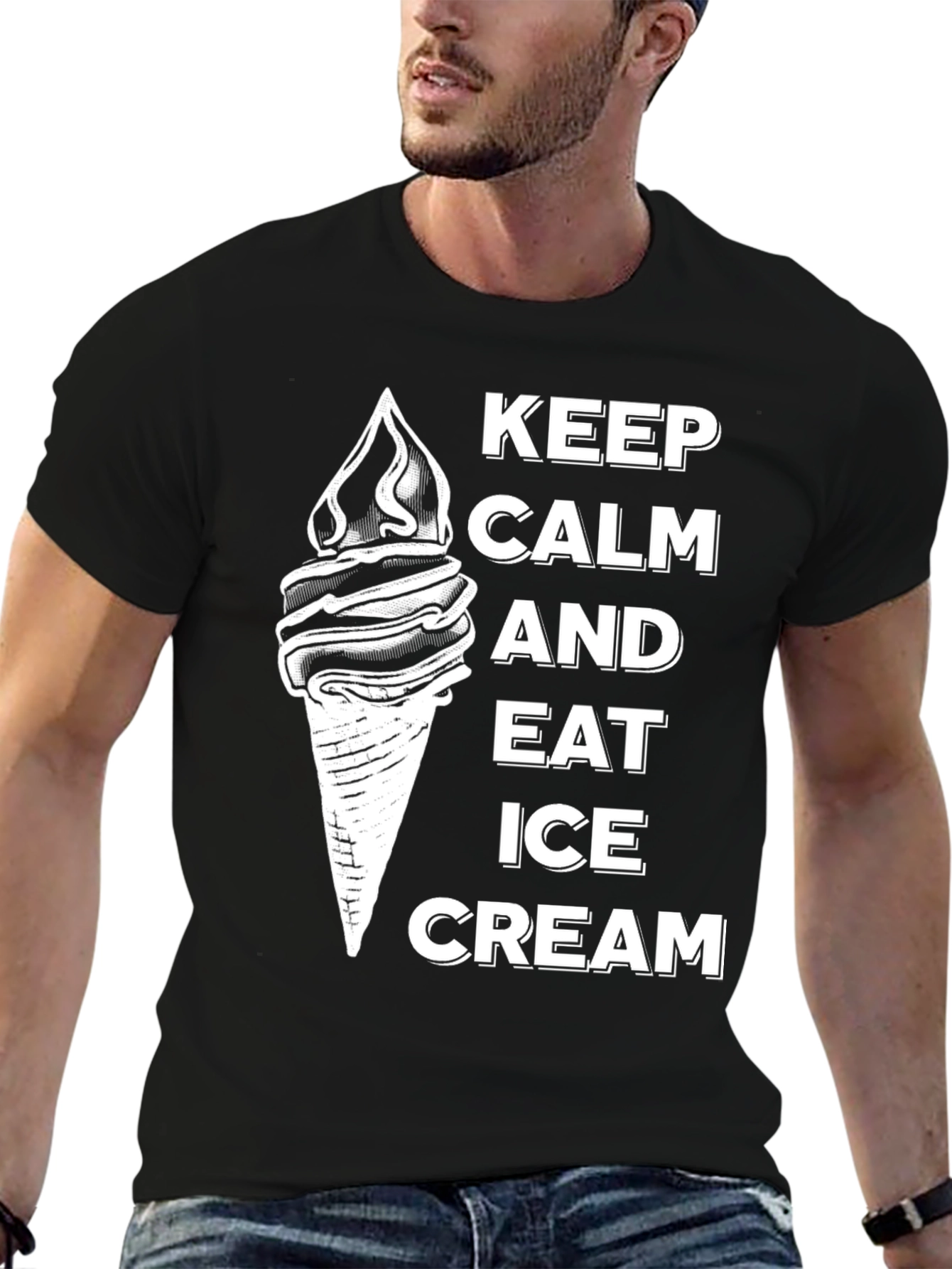 Keep Calm and Eat Ice Cream T-Shirt