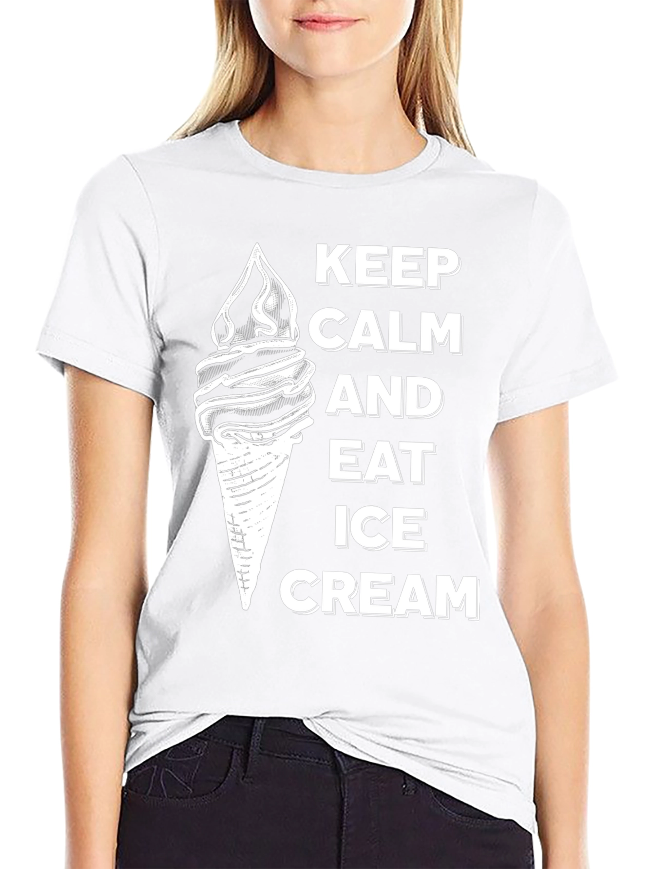 Keep Calm and Eat Ice Cream T-Shirt