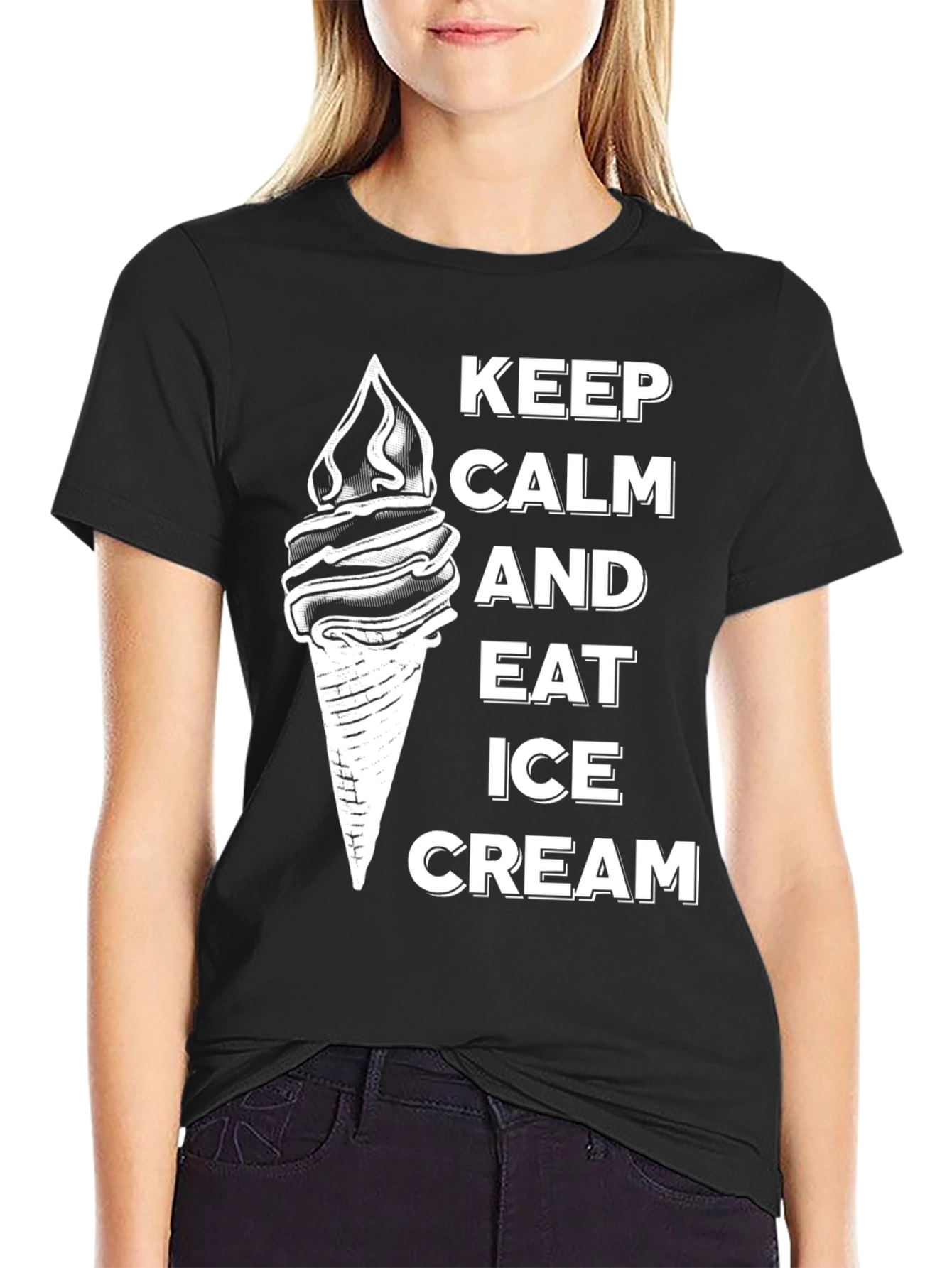 Keep Calm and Eat Ice Cream T-Shirt