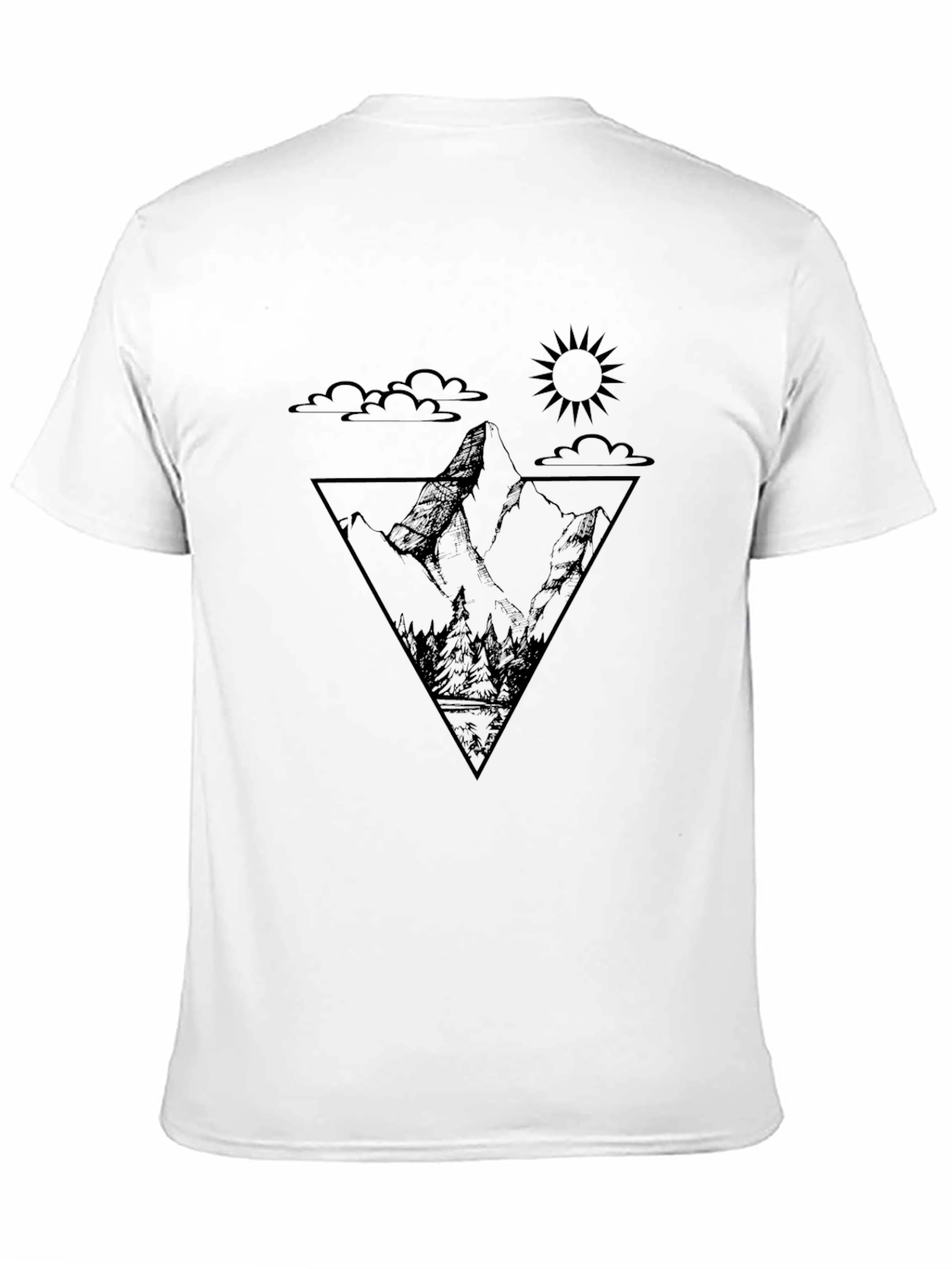 Mountain Peak Graphic Tee - Nature Adventure Shirt