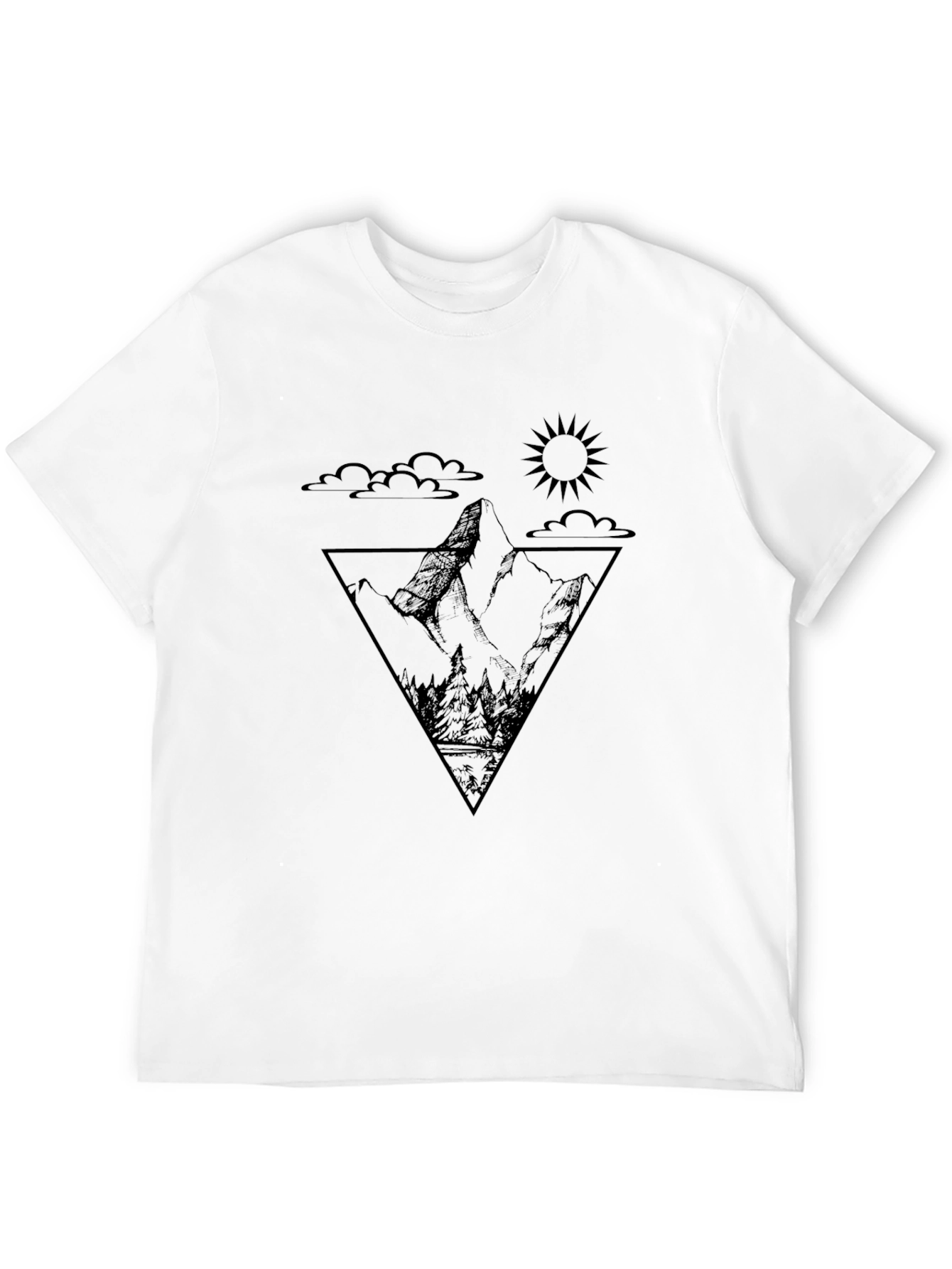 Mountain Peak Graphic Tee - Nature Adventure Shirt