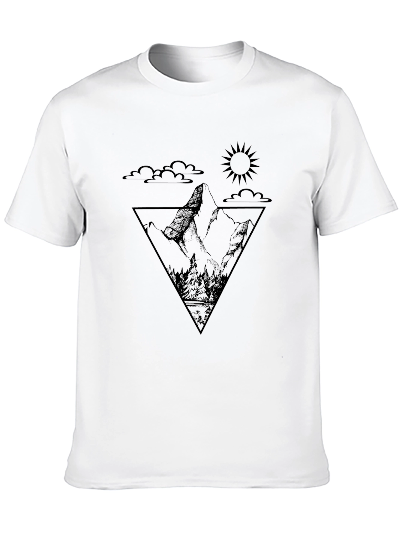 Mountain Peak Graphic Tee - Nature Adventure Shirt