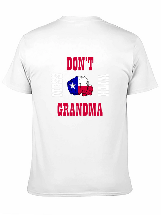 Dont Mess With Grandma Texas Flag Fist T-Shirt