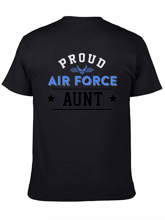 Proud Air Force Aunt Graphic T-Shirt