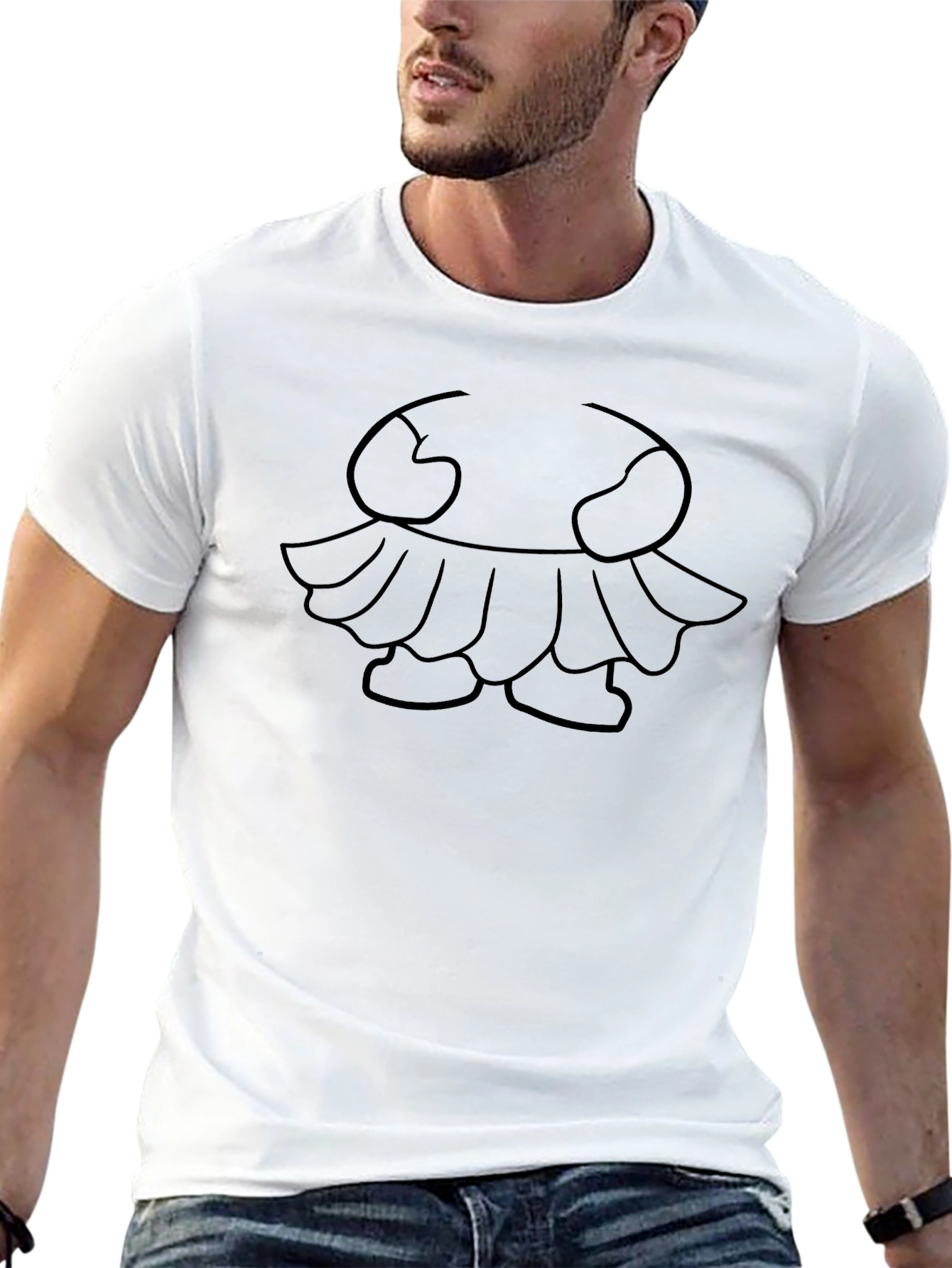 Abstract Character Graphic Tee