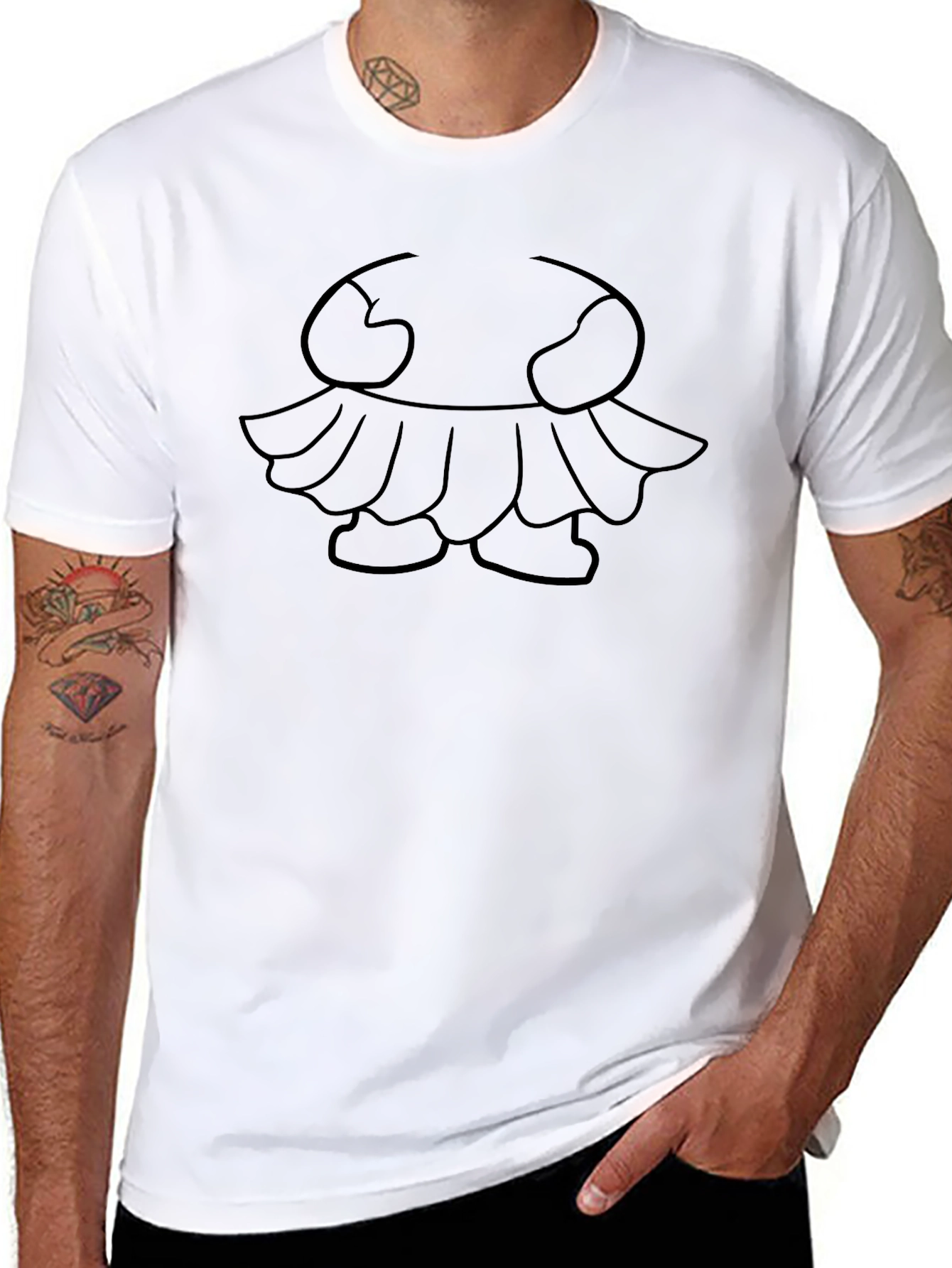 Abstract Character Graphic Tee