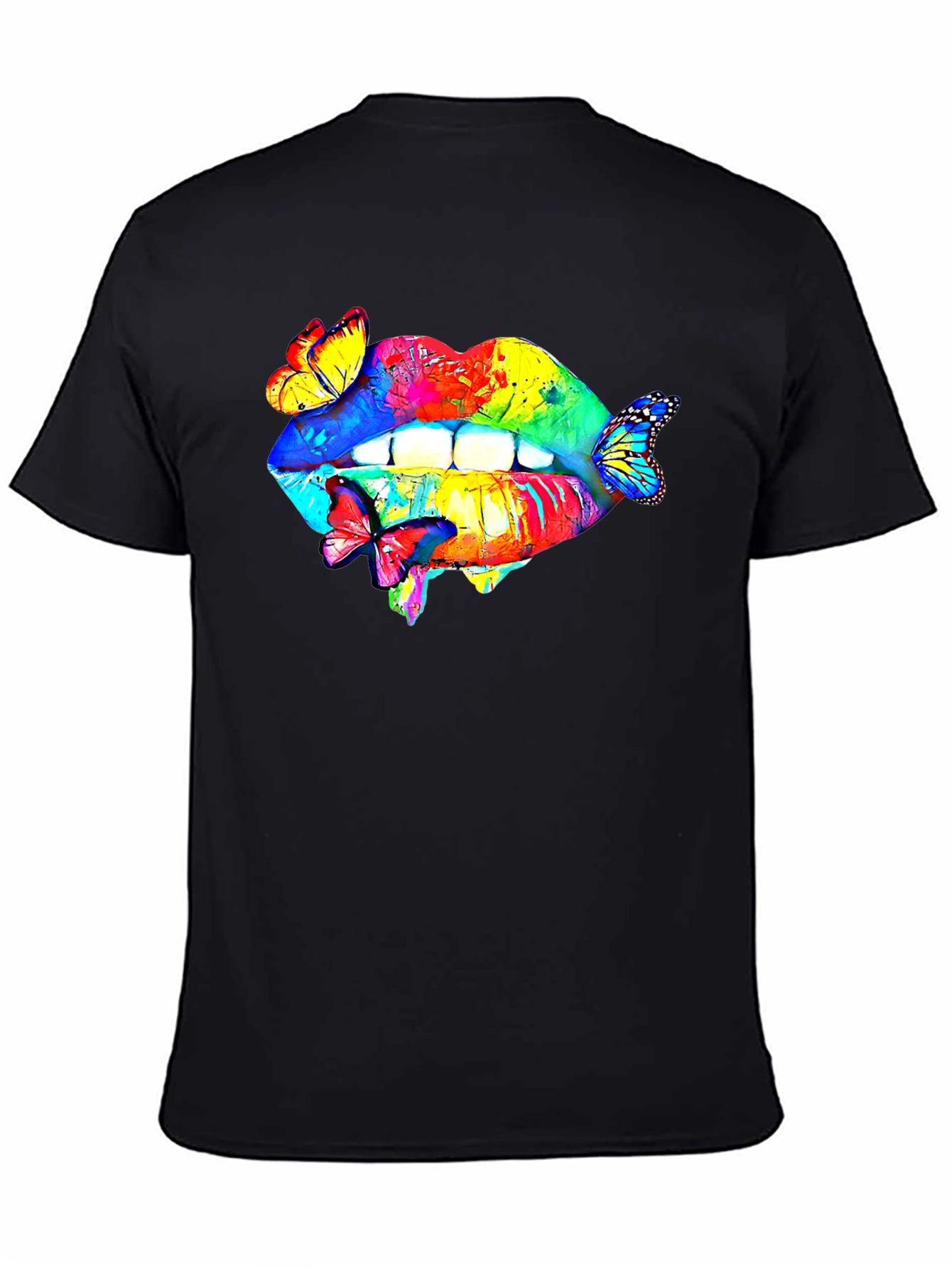Lips and Butterflies Graphic Tee