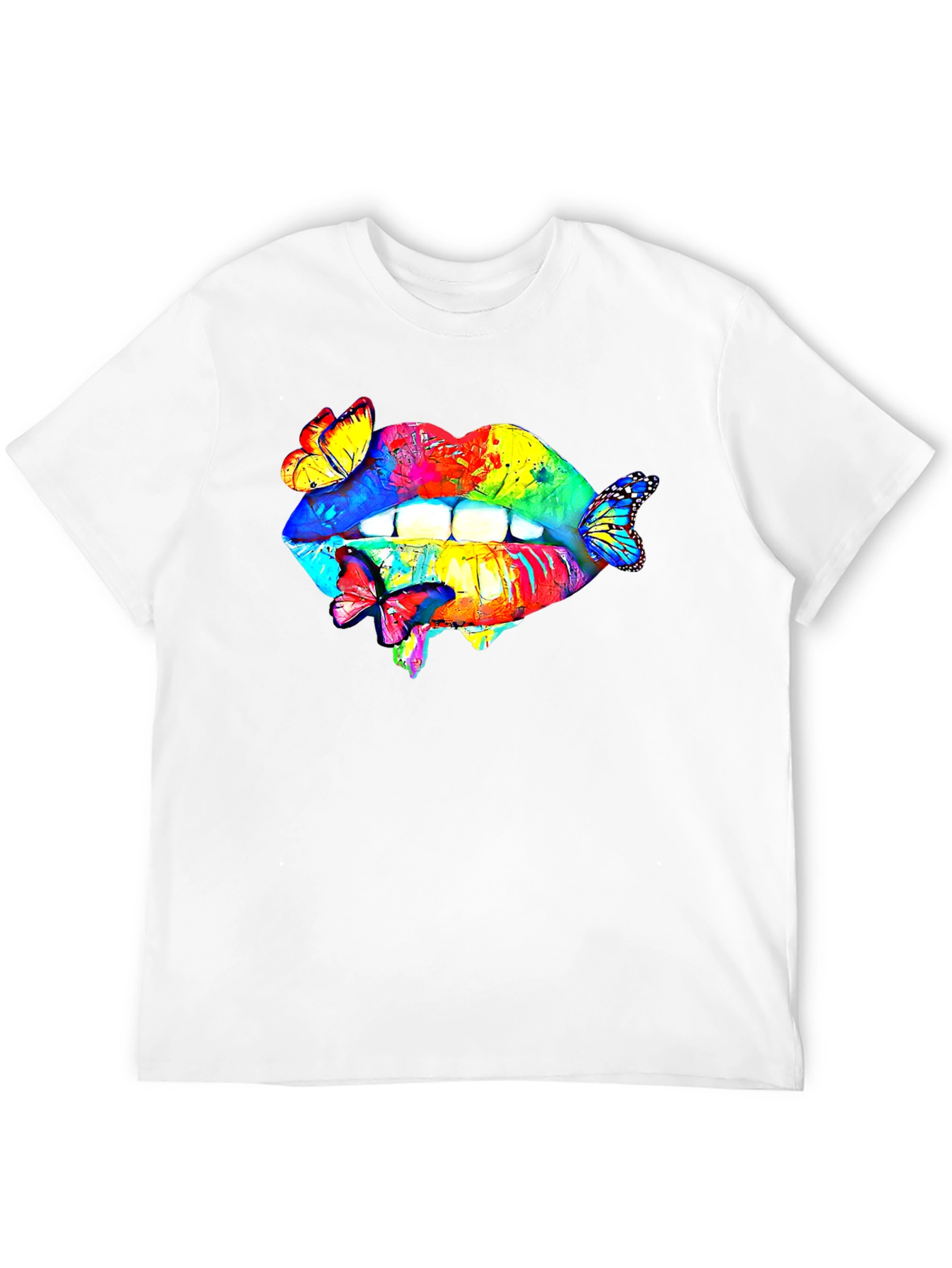 Lips and Butterflies Graphic Tee