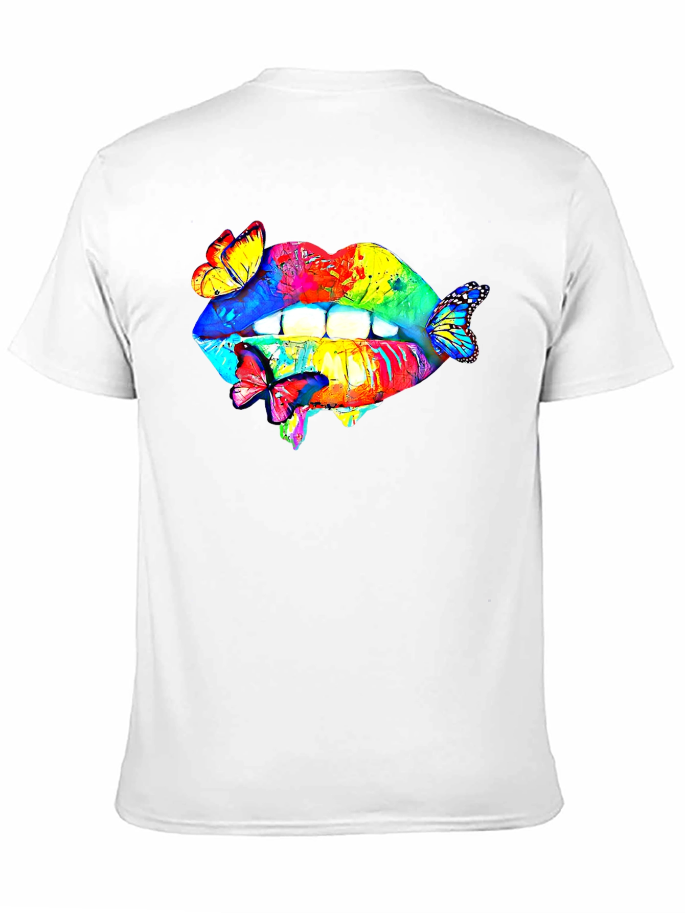 Lips and Butterflies Graphic Tee