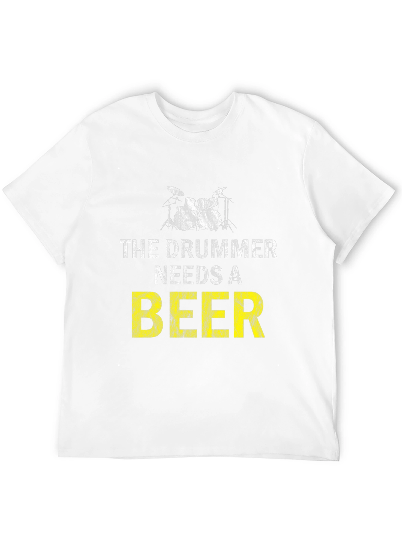 Drummer Needs Beer T-Shirt - Music Lover Tee