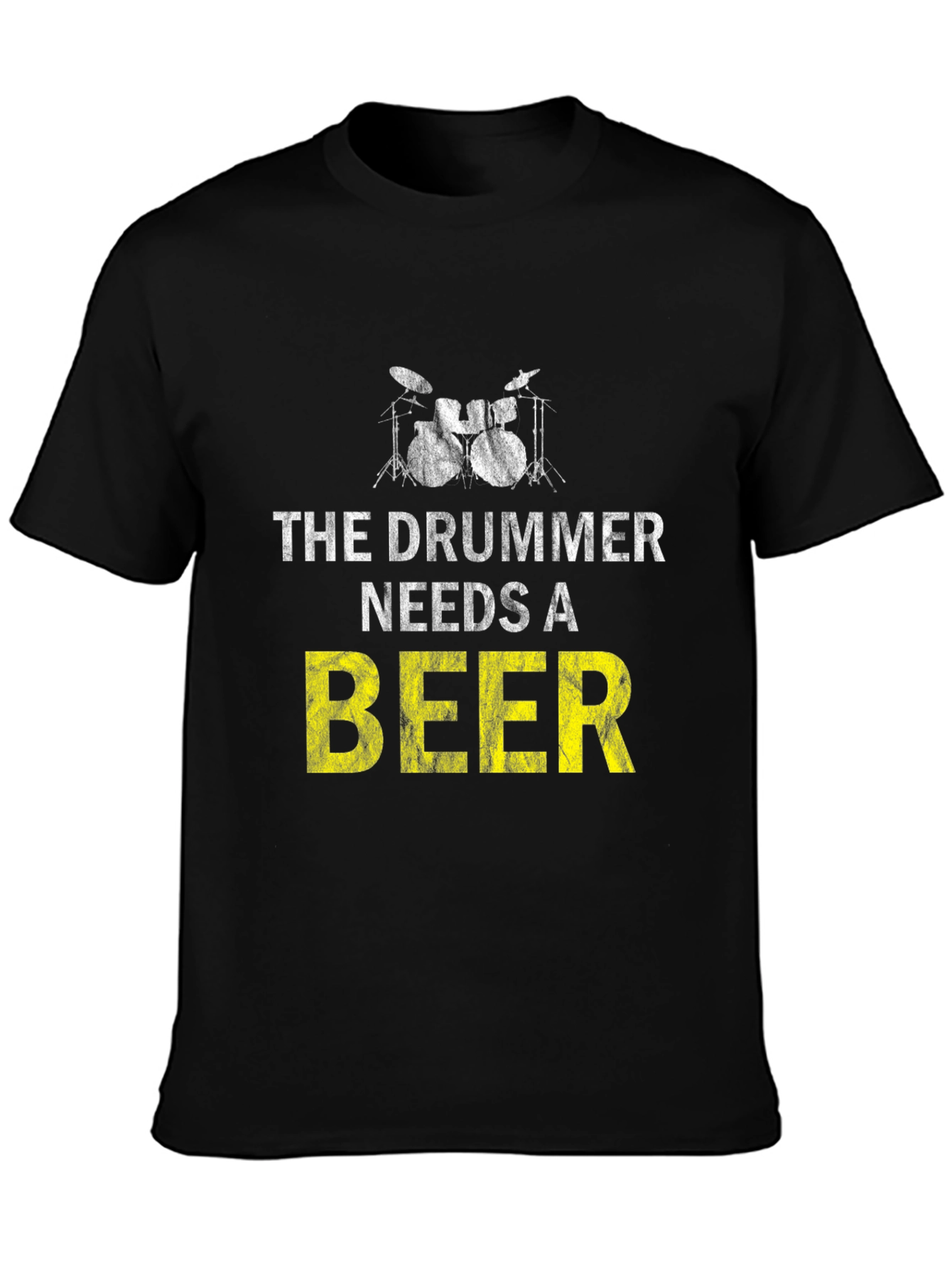 Drummer Needs Beer T-Shirt - Music Lover Tee