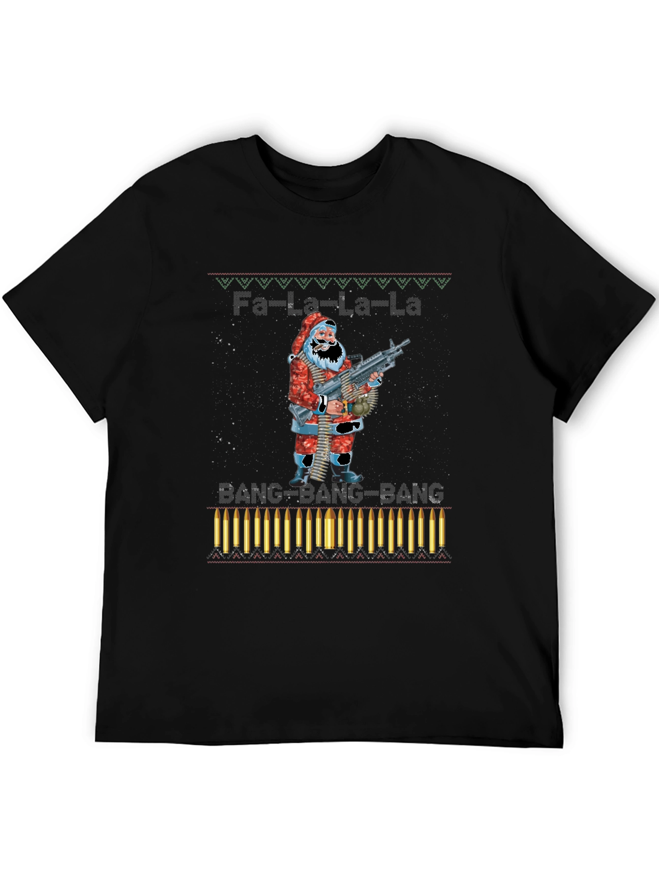 Fa-La-La-La BANG Santa T-Shirt