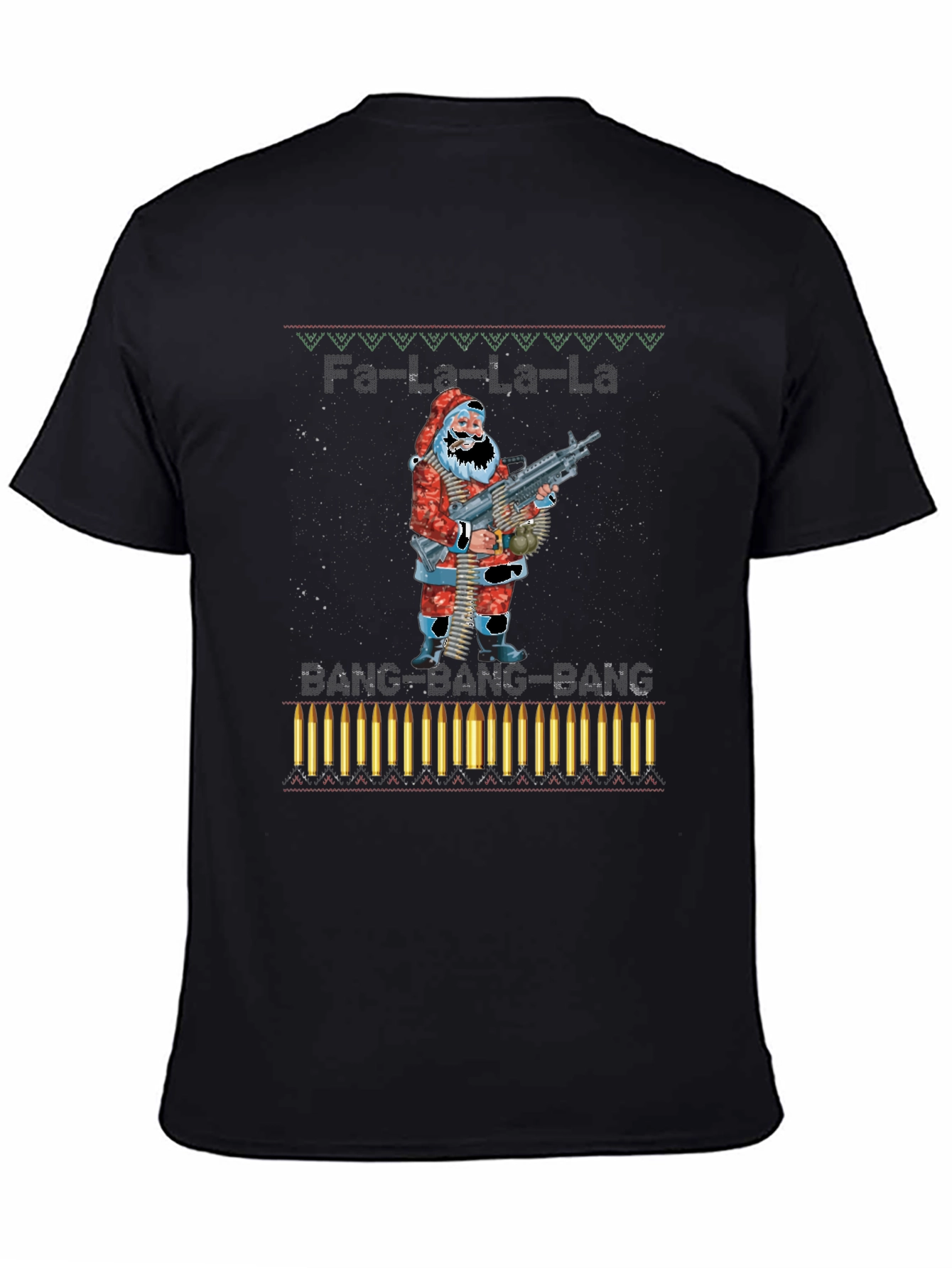 Fa-La-La-La BANG Santa T-Shirt