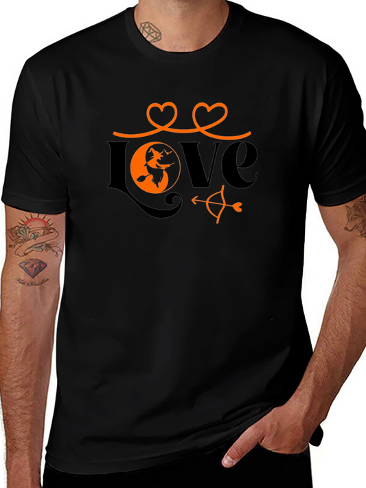 Halloween Love T-Shirt Witch Heart Design