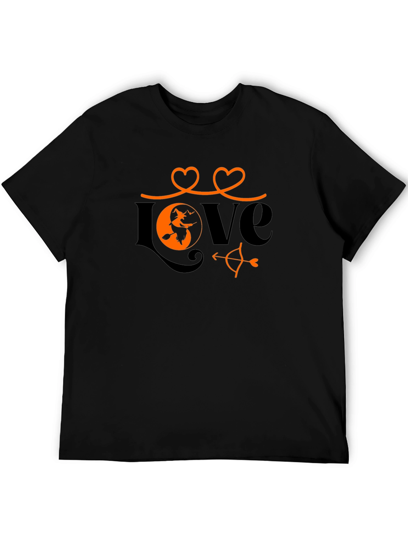 Halloween Love T-Shirt Witch Heart Design