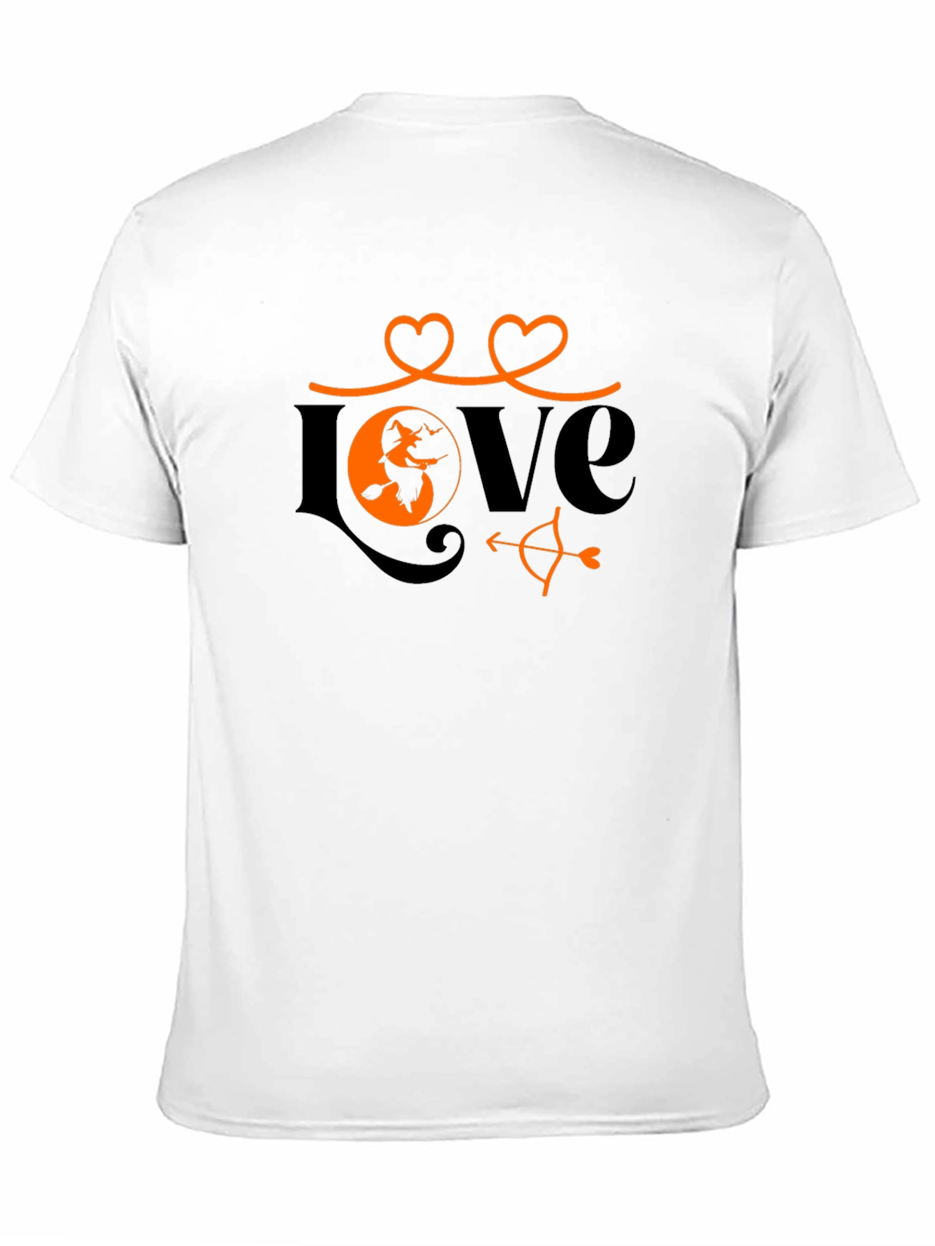 Halloween Love T-Shirt Witch Heart Design