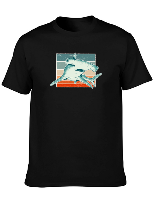 Hammerhead Shark Retro Graphic Tee