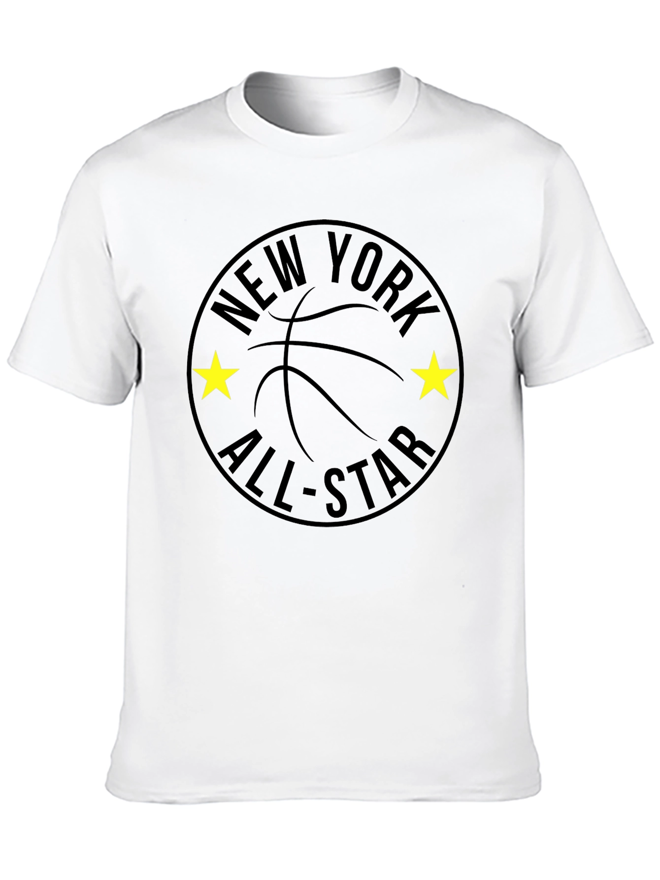 New York All-Star Black Basketball T-Shirt