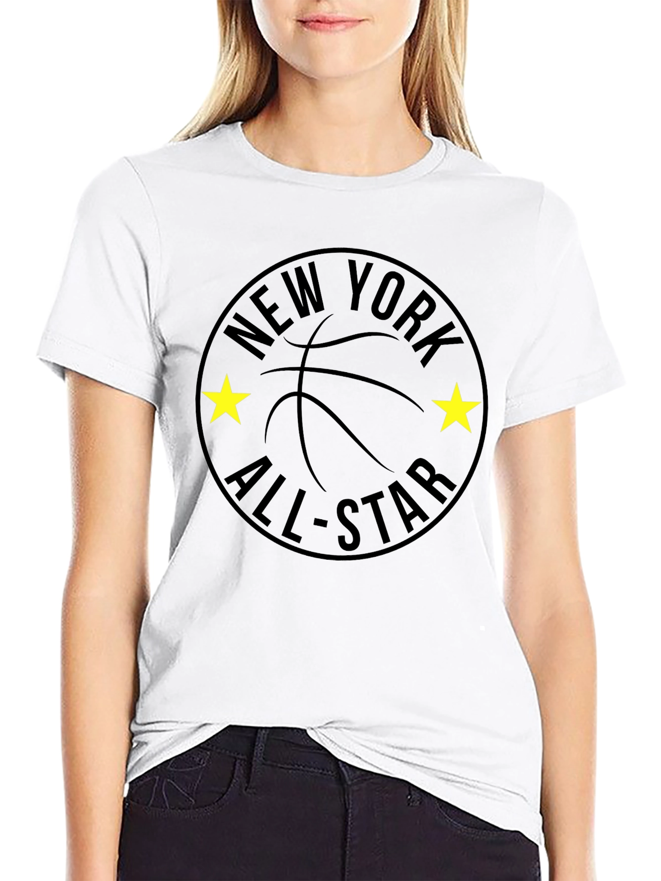 New York All-Star Black Basketball T-Shirt
