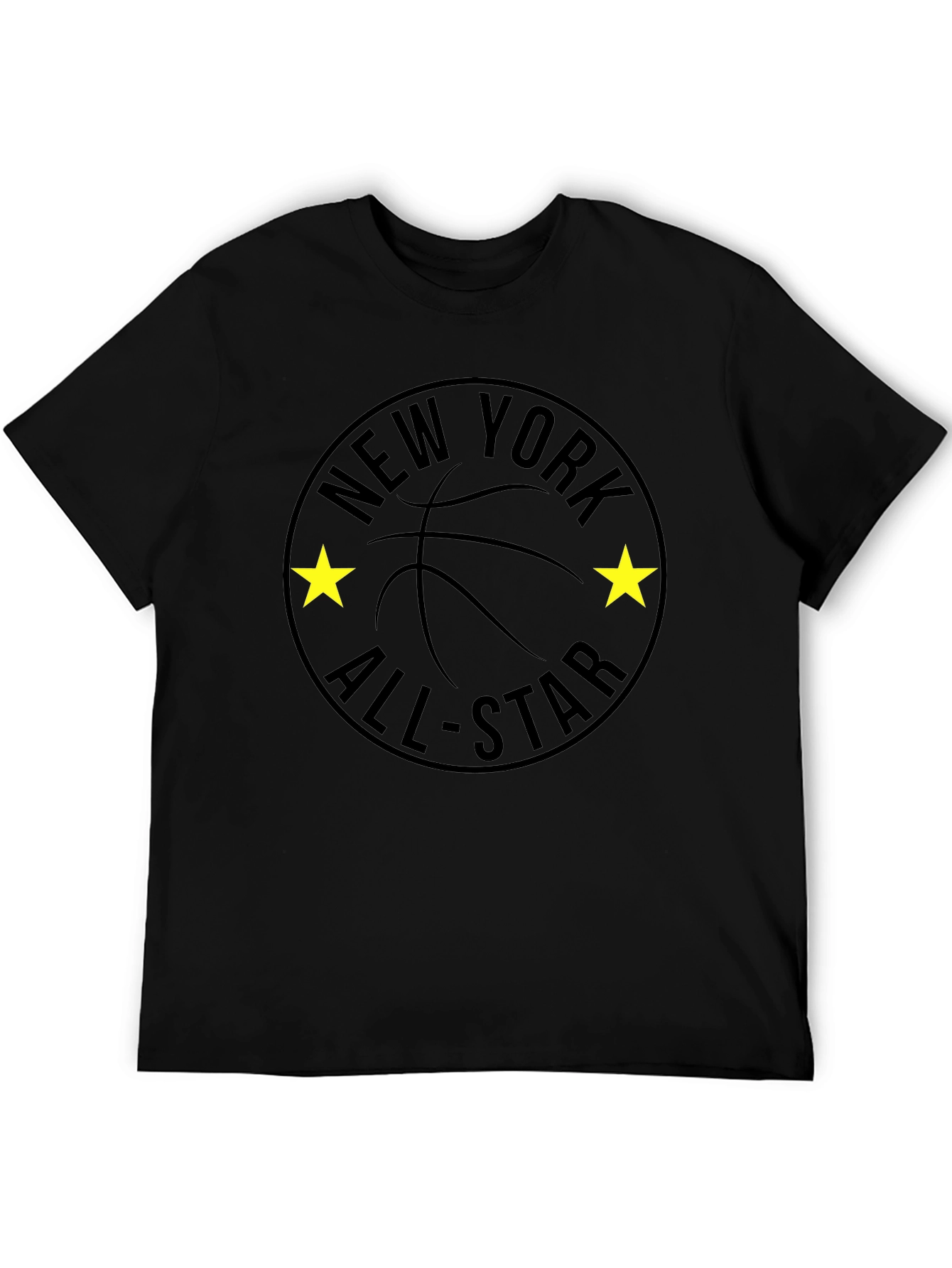 New York All-Star Black Basketball T-Shirt