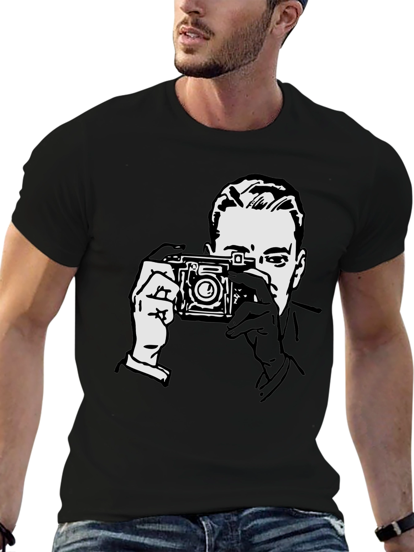 Retro Photographer Graphic T-Shirt - Classic Style