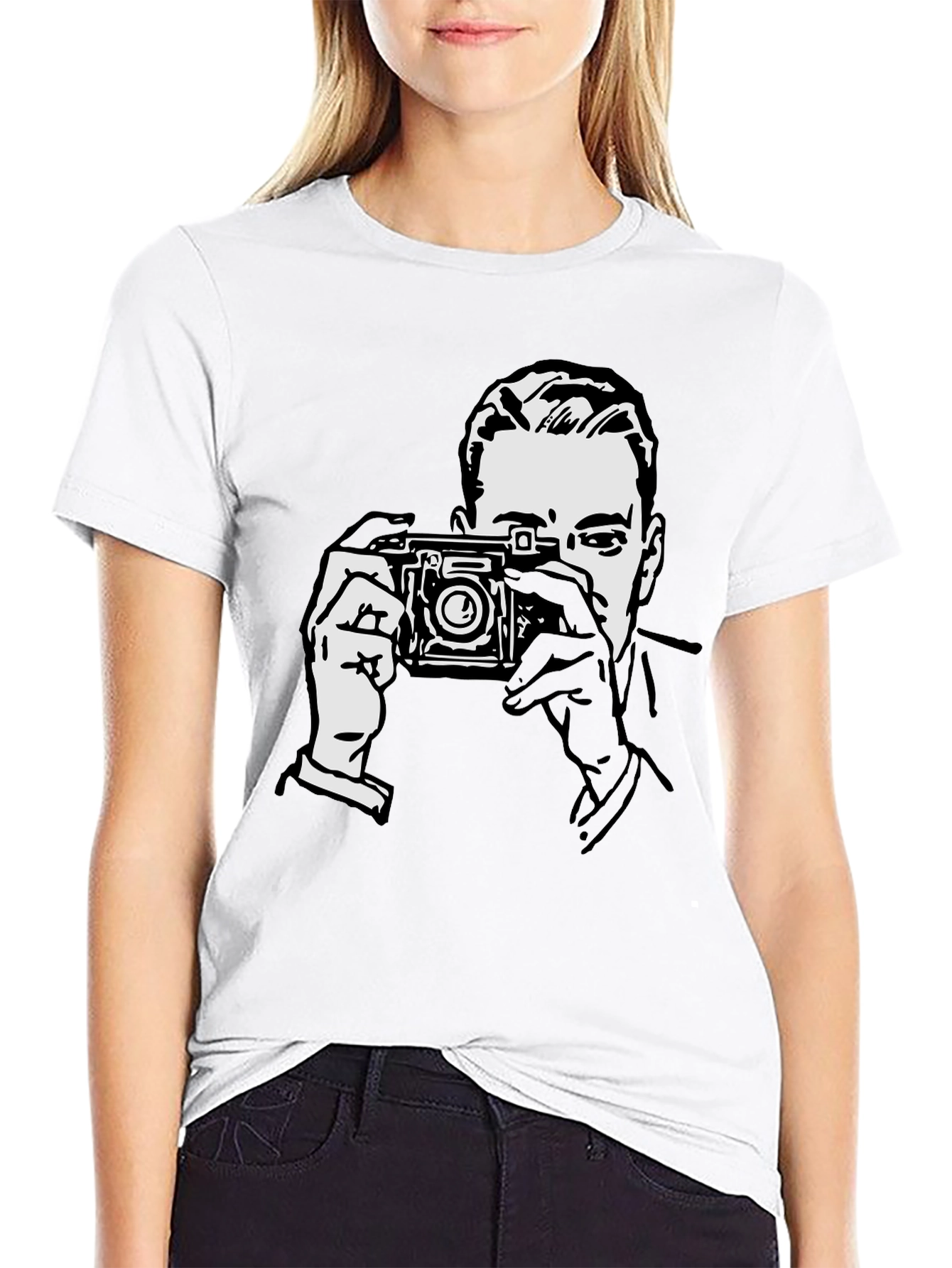 Retro Photographer Graphic T-Shirt - Classic Style