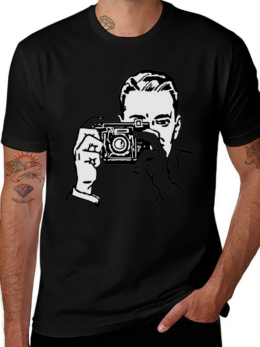 Retro Photographer Graphic T-Shirt - Classic Style