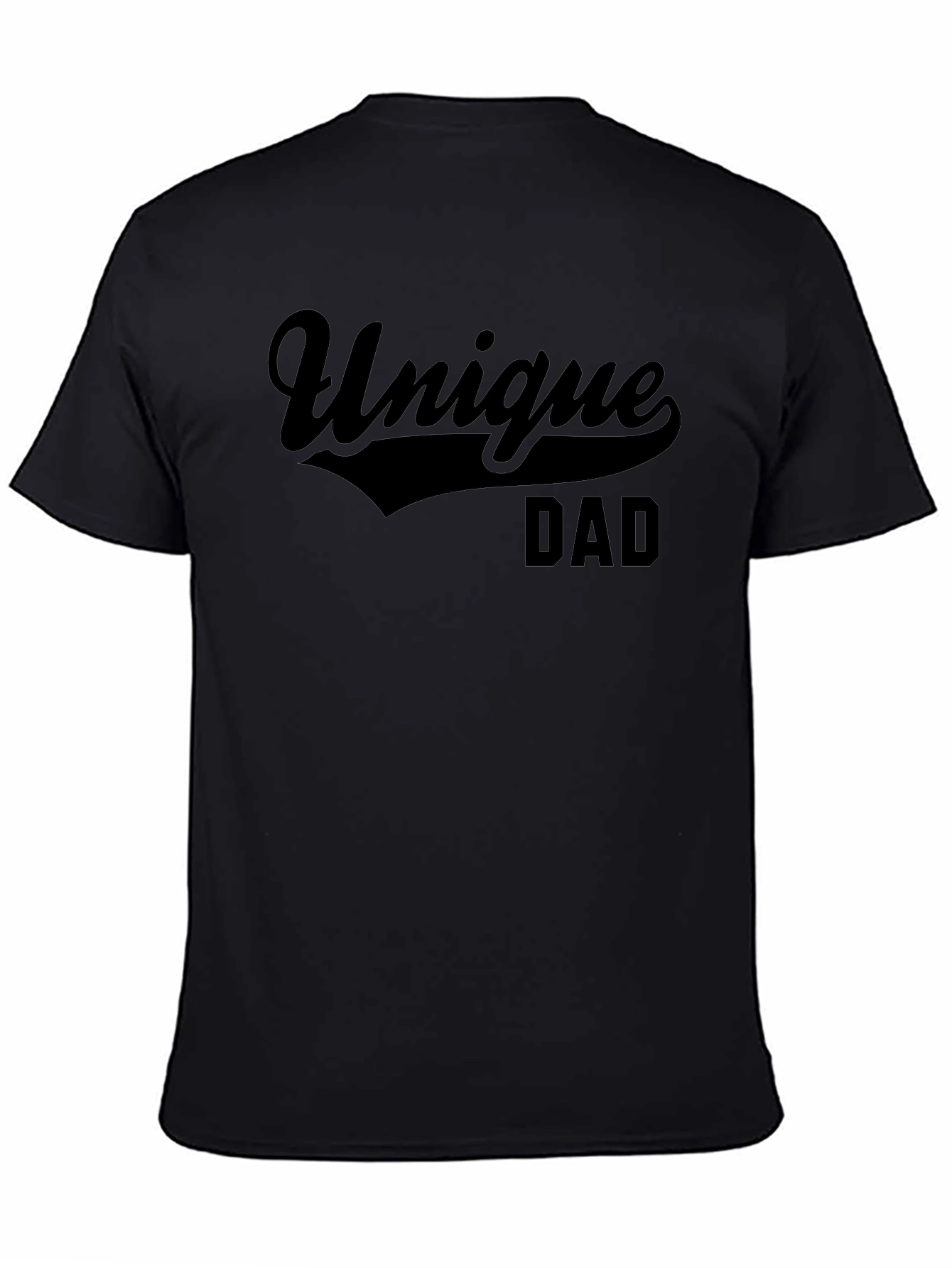 Unique Dad Black Graphic T-Shirt - Mens Fashion