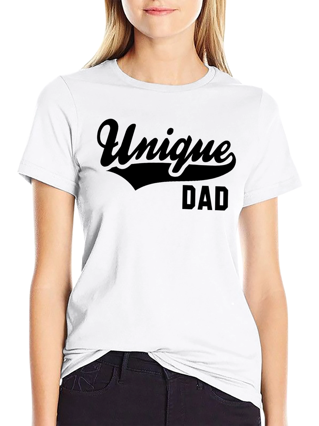 Unique Dad Black Graphic T-Shirt - Mens Fashion