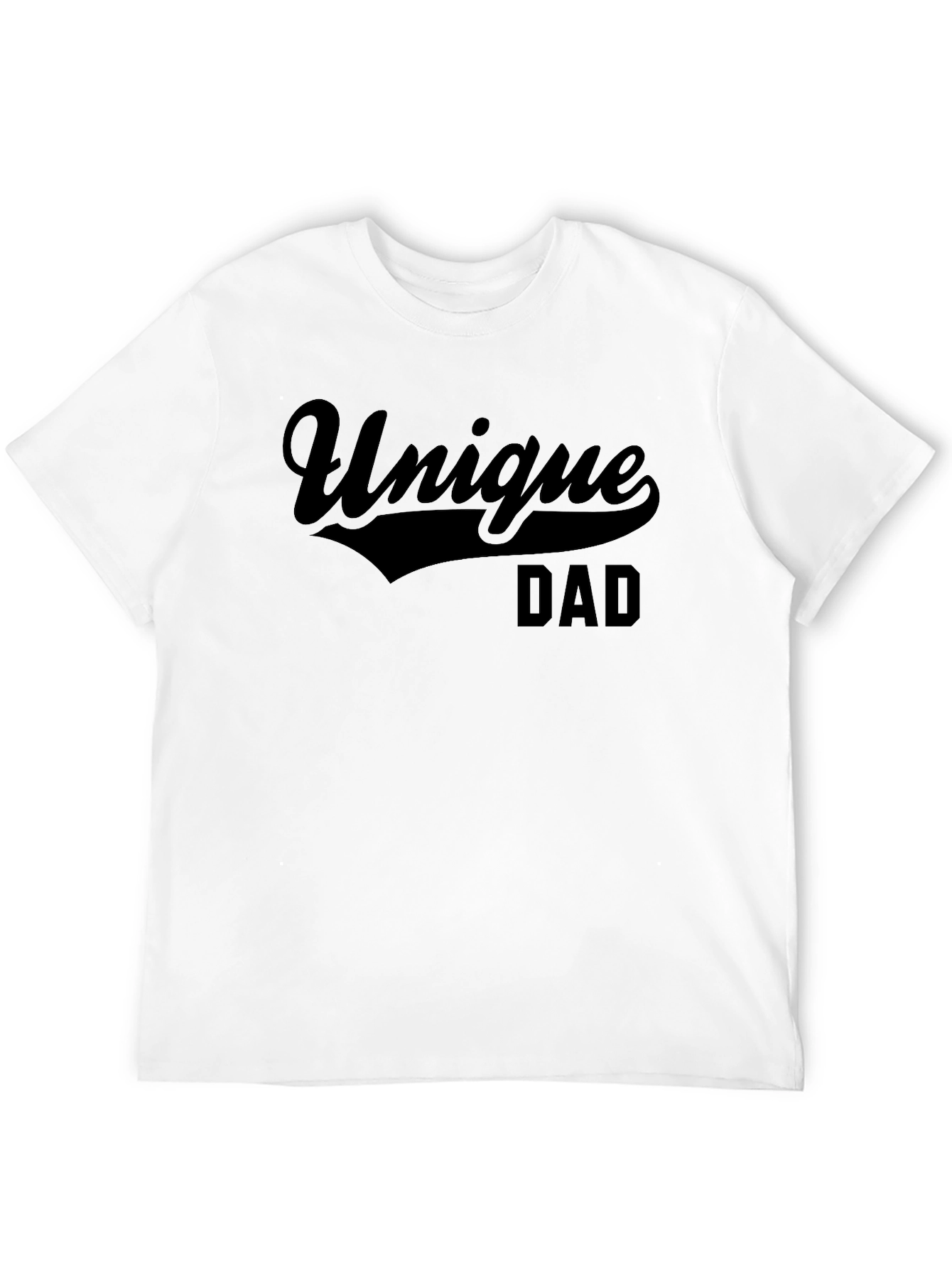 Unique Dad Black Graphic T-Shirt - Mens Fashion