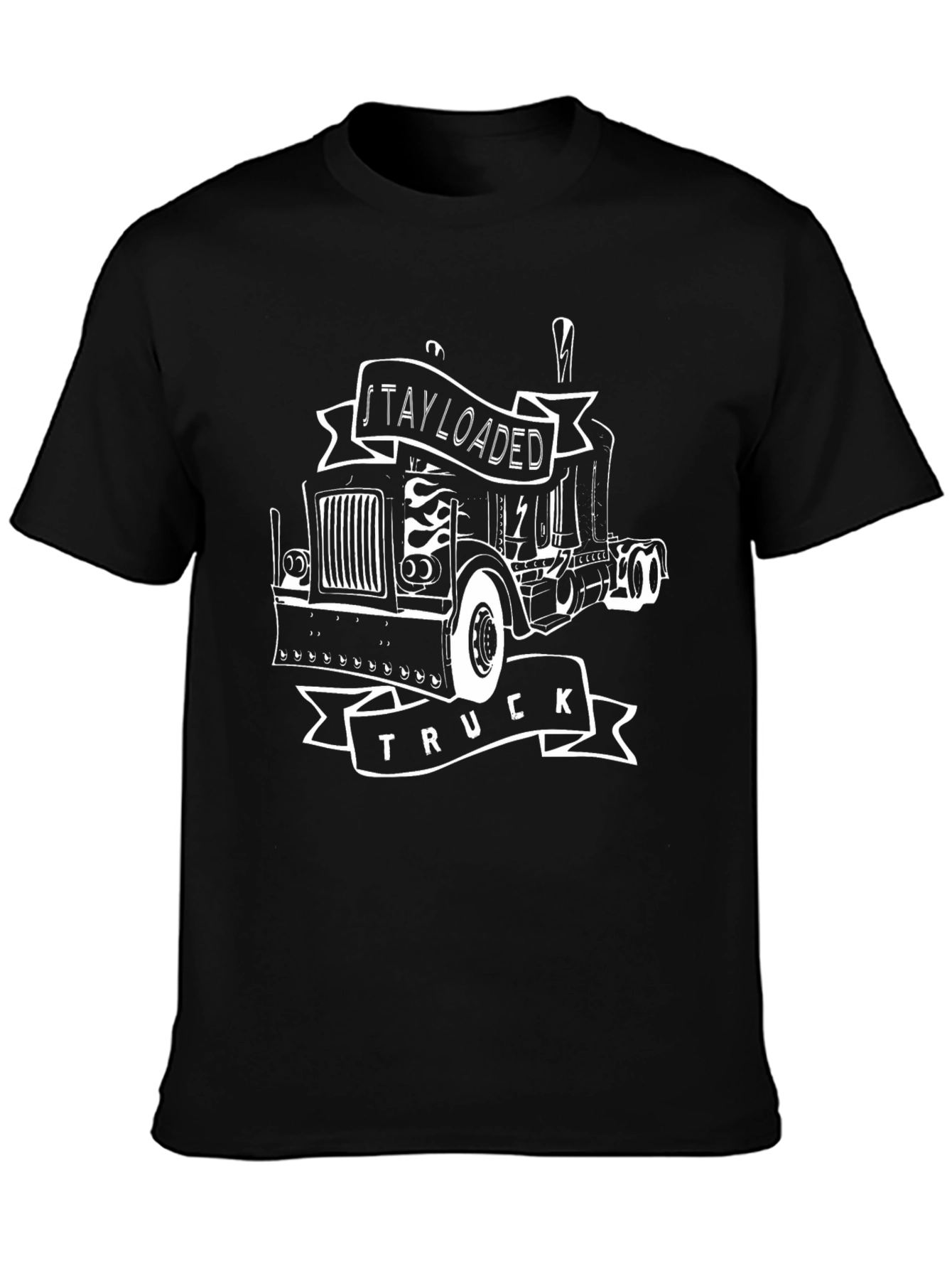 Stay Loaded Truck Graphic Tee - Black