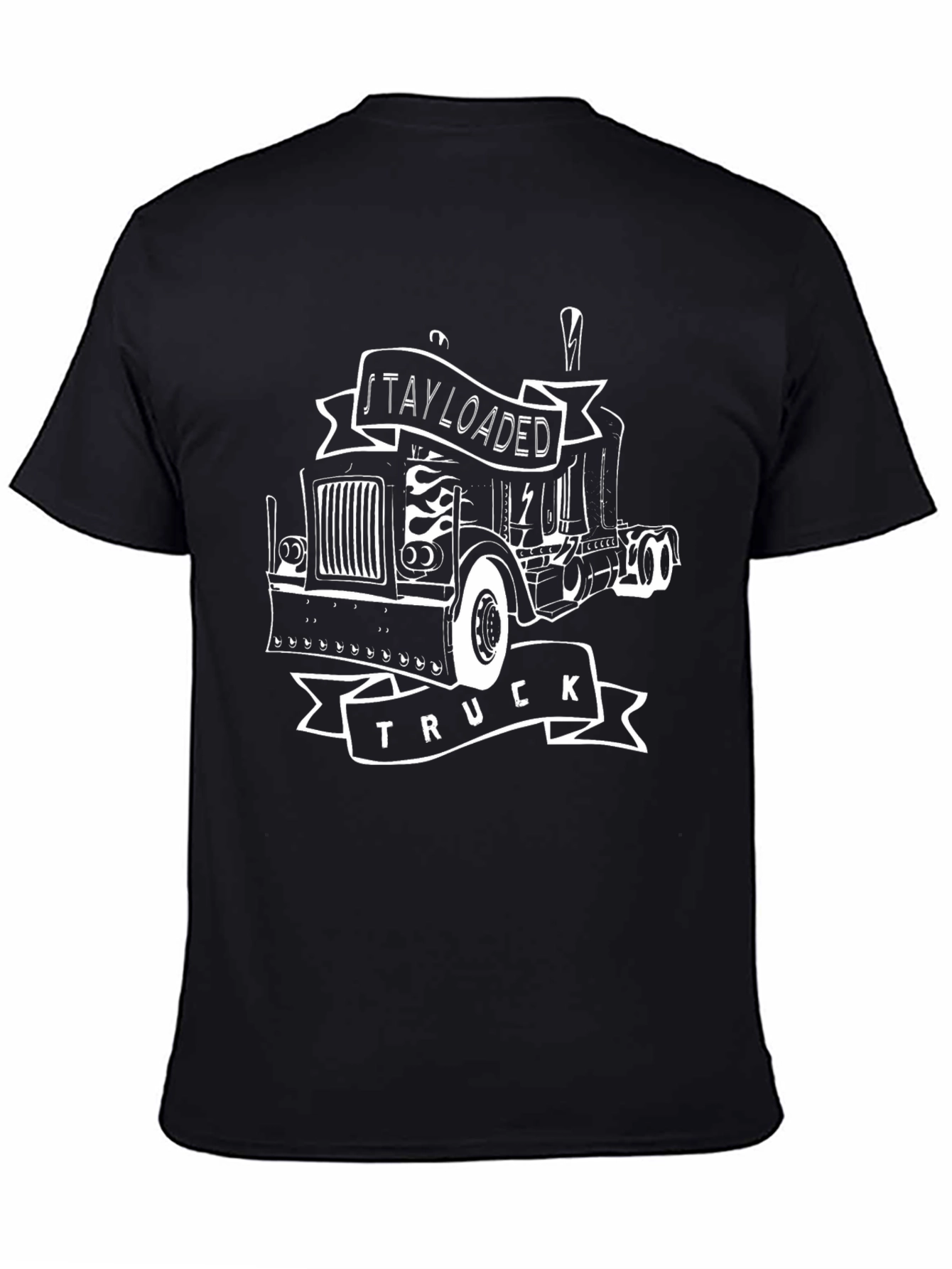 Stay Loaded Truck Graphic Tee - Black