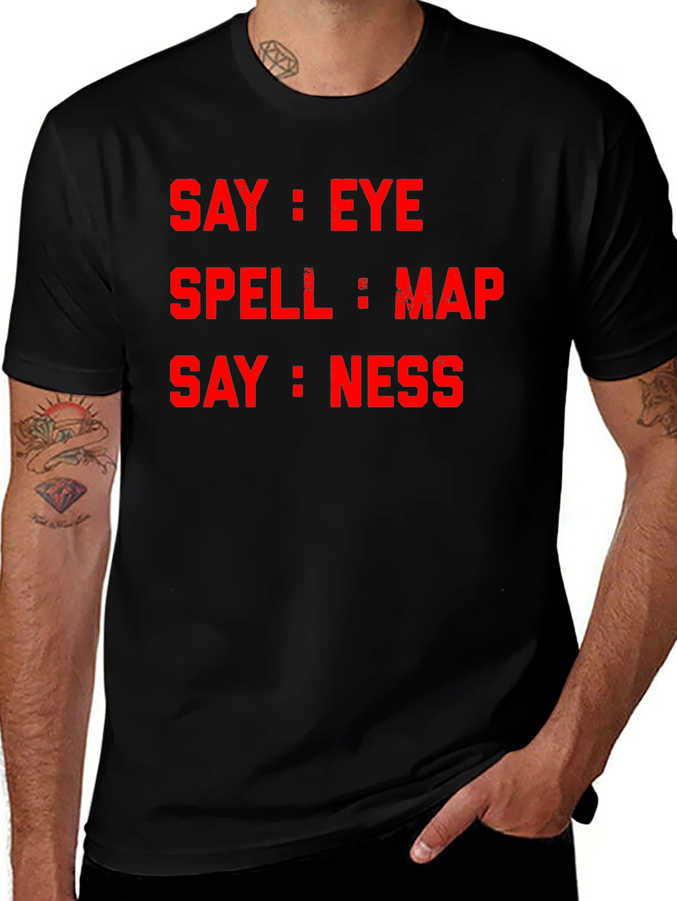 Say Eye Spell Map Say Ness T-Shirt