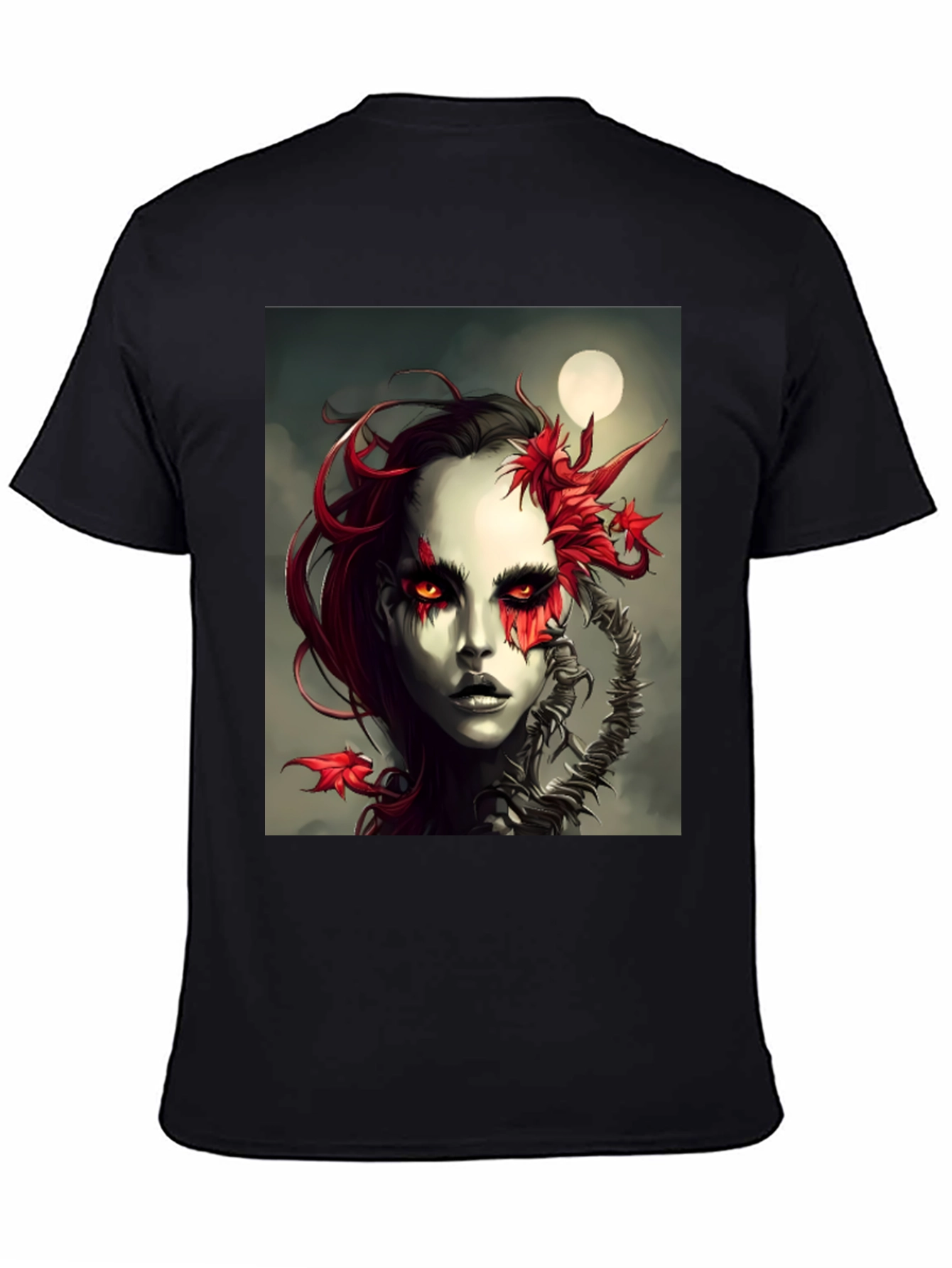 Dark Fantasy Woman Graphic Tee - Unique Art Design