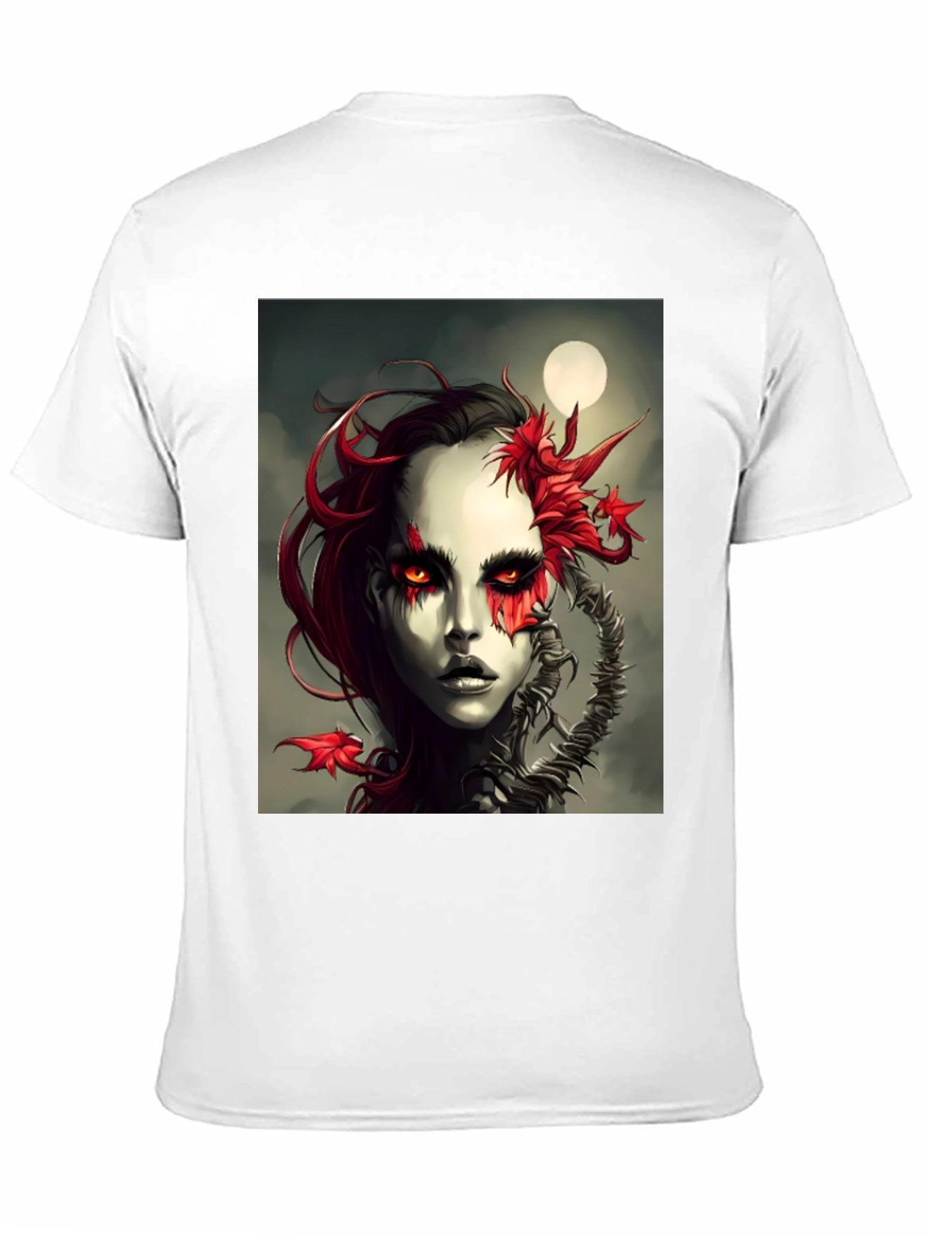 Dark Fantasy Woman Graphic Tee - Unique Art Design